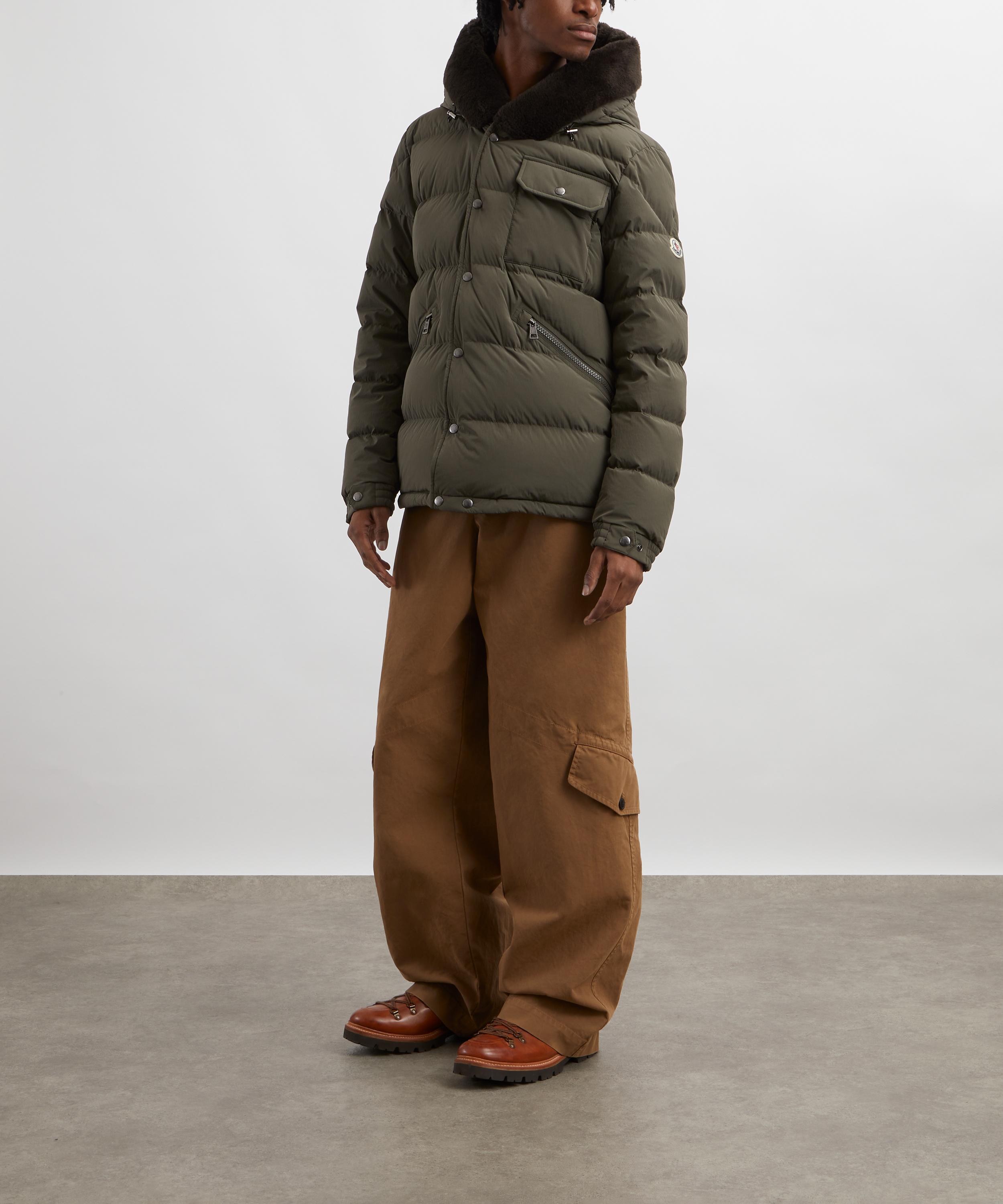 Moncler - Marcelettes Hooded Teddy-Trimmed Short Down Jacket image number 1