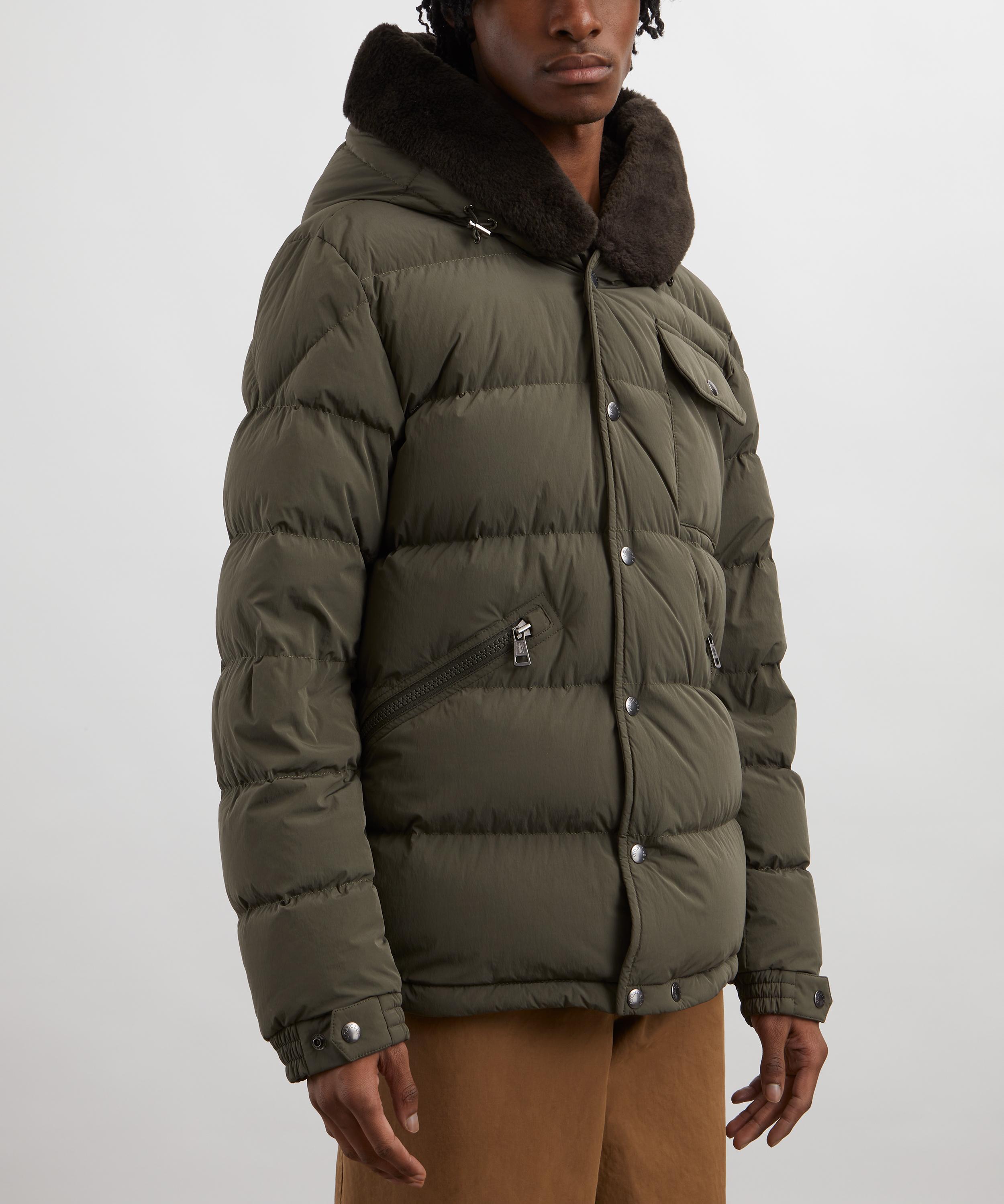 Moncler - Marcelettes Hooded Teddy-Trimmed Short Down Jacket image number 2