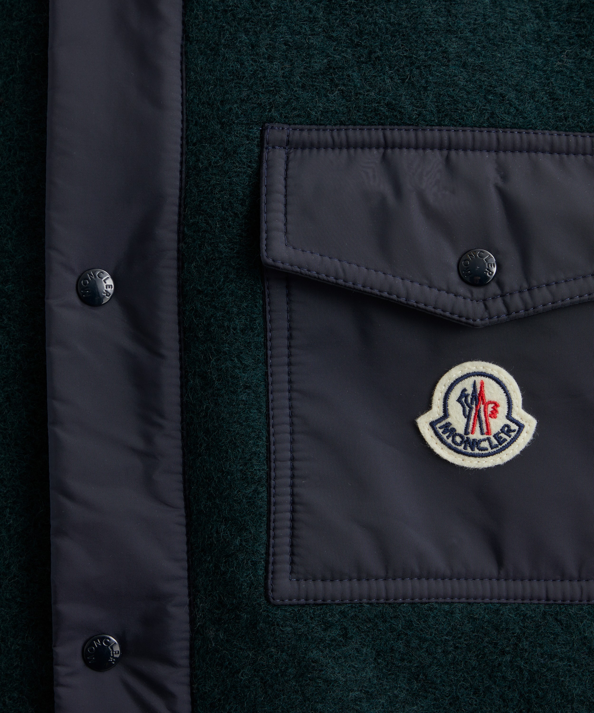 Moncler - Brushed Wool-Blend Jacket image number 4