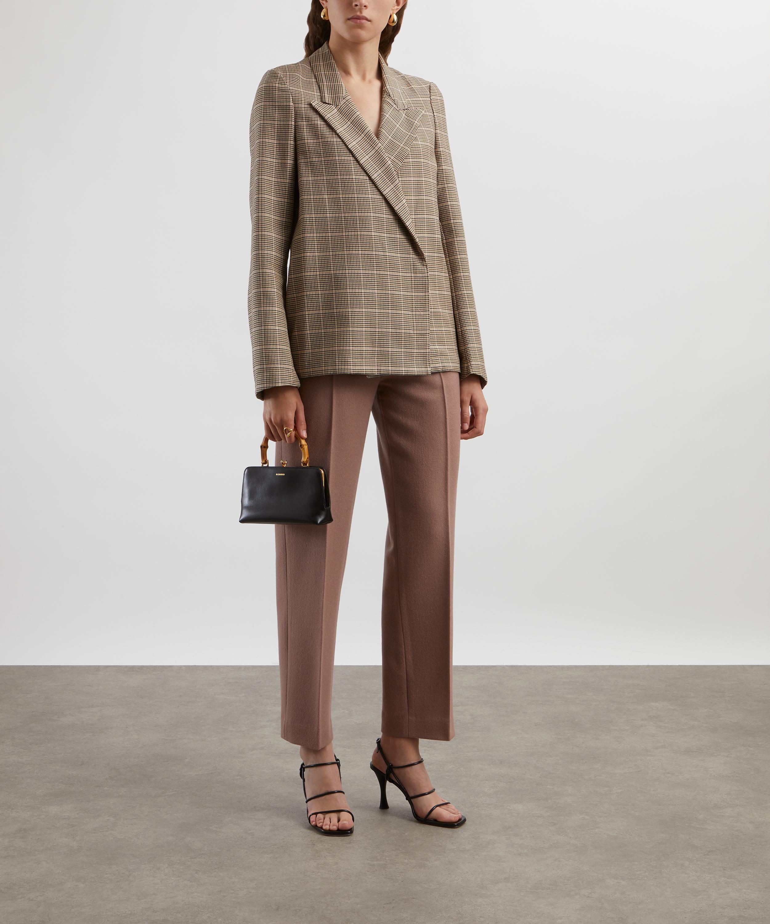 Dries Van Noten - Beige Check Cotton Jacket image number 1