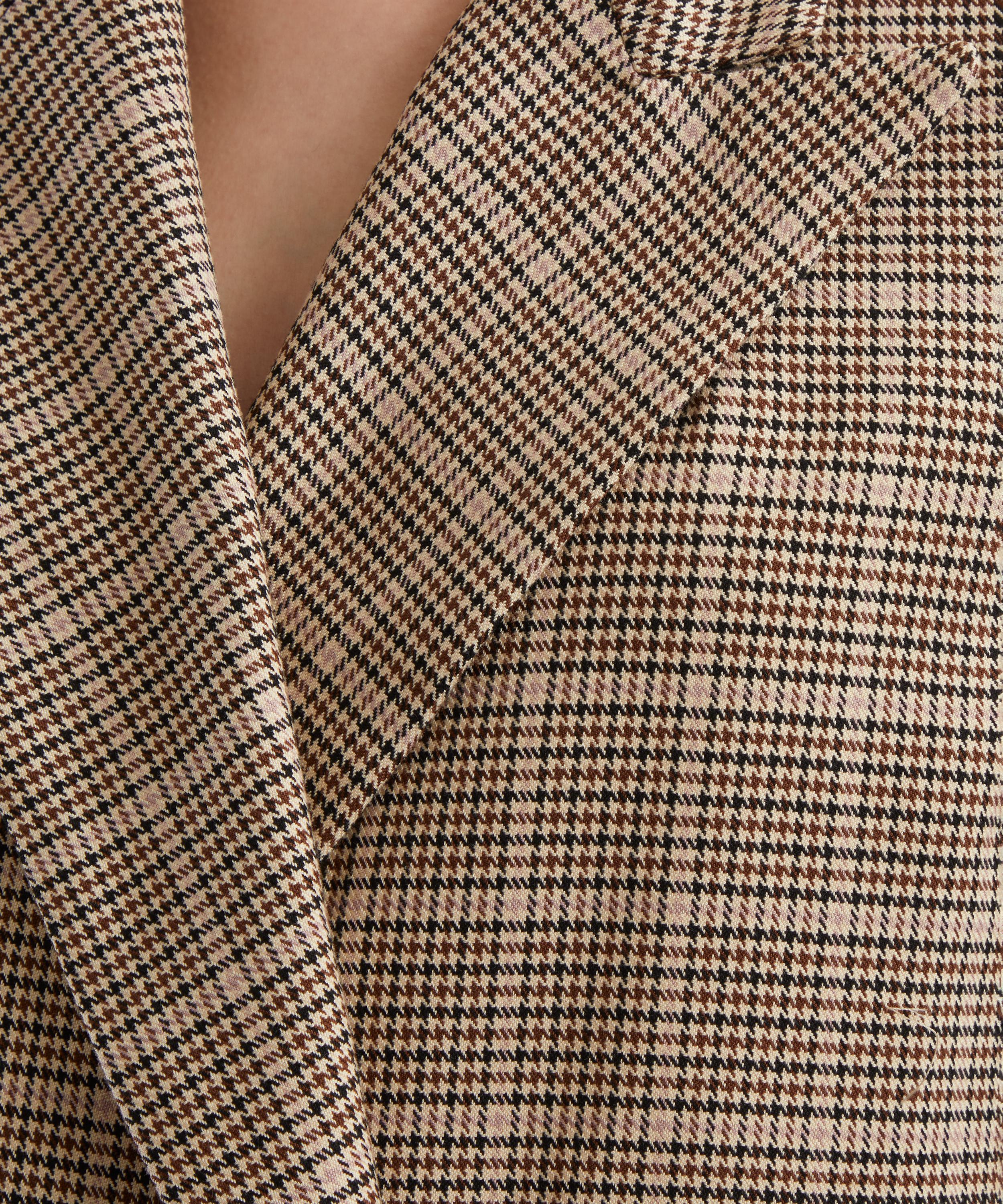 Dries Van Noten - Beige Check Cotton Jacket image number 4