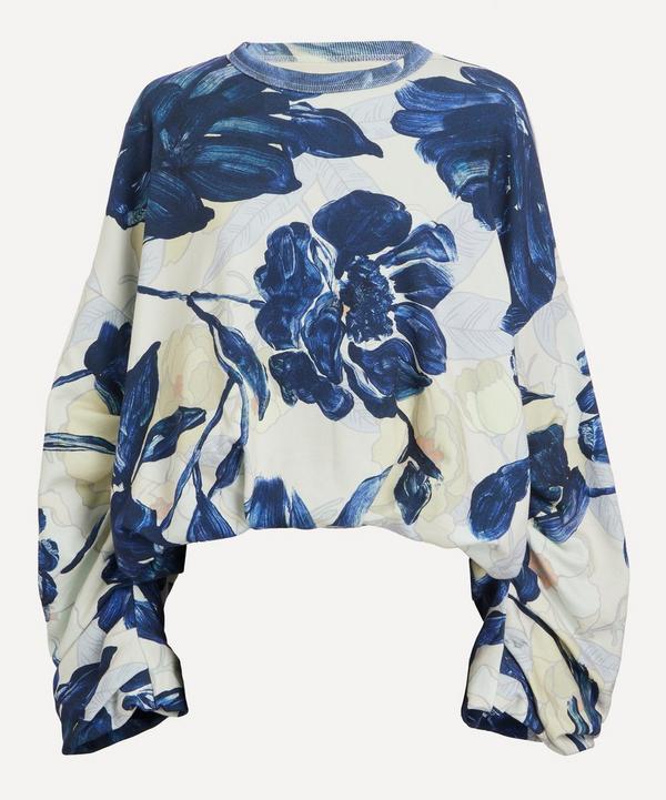 Dries Van Noten Blue Floral Bubble Sweatshirt | Liberty Dries Van Noten Blue Floral Bubble Sweatshirt | Liberty
