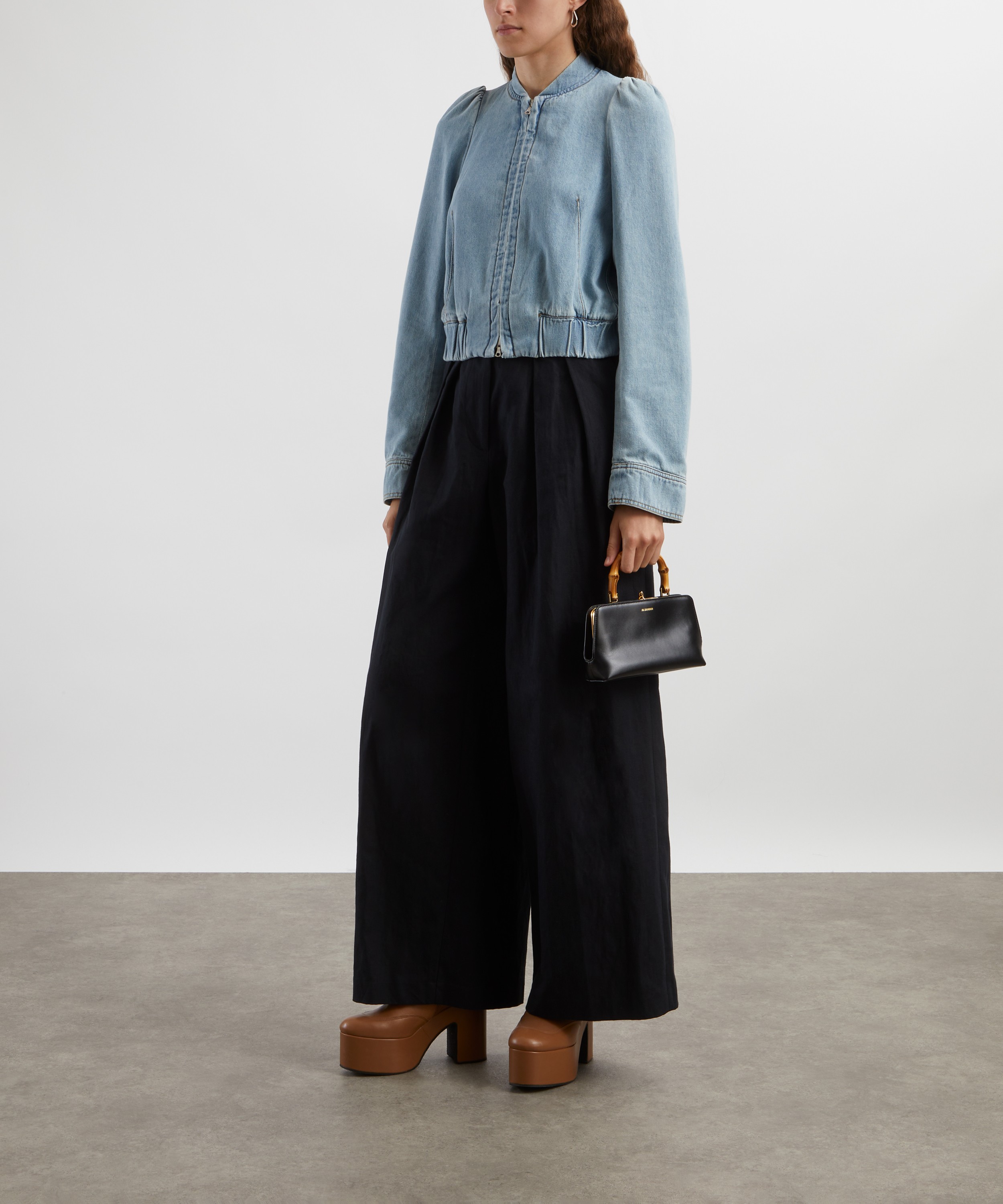 Dries Van Noten - Wide Pleated Cotton-Linen Gabardine Trousers image number 1