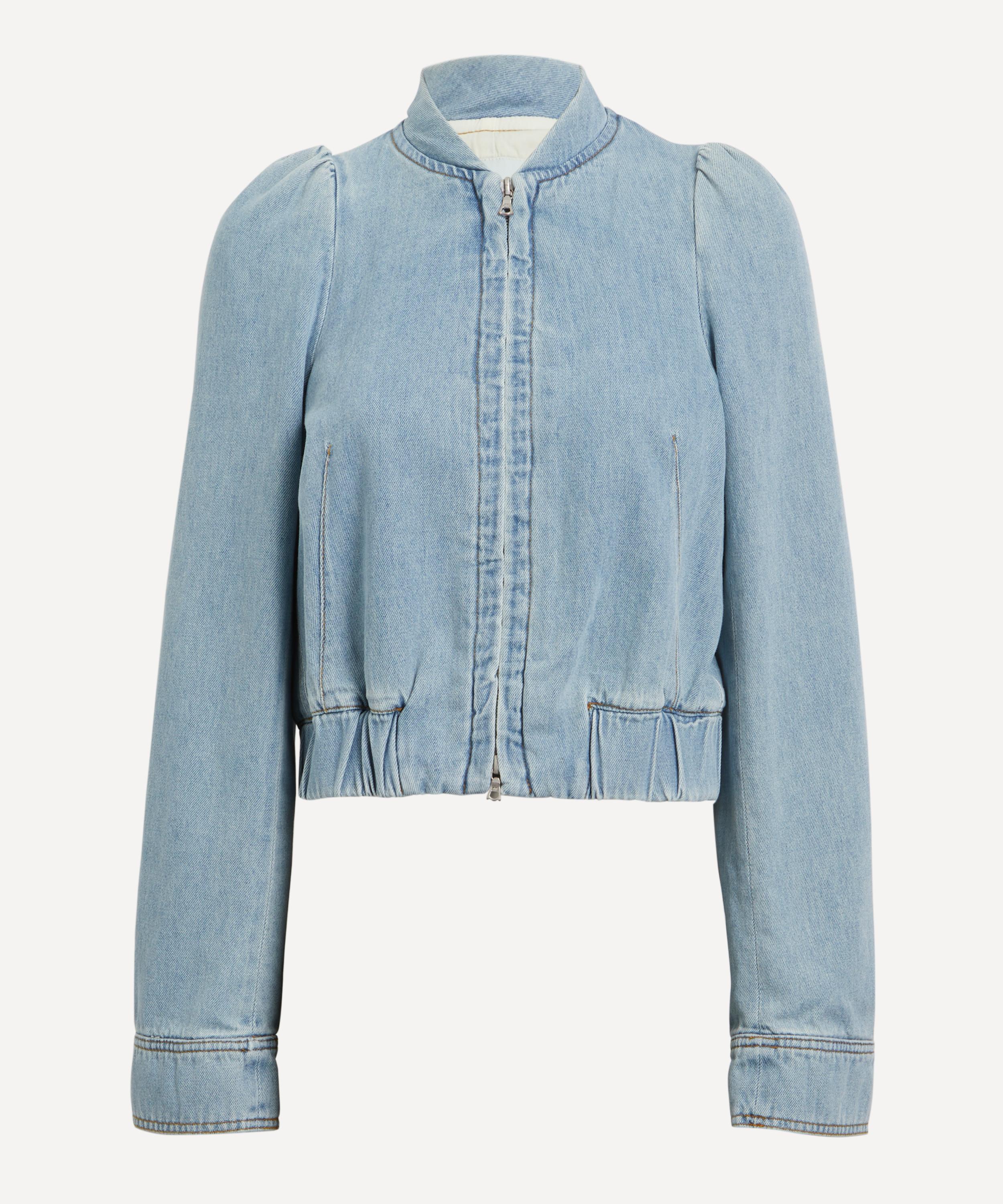 Dries Van Noten - Light Denim Bomber Jacket image number 0