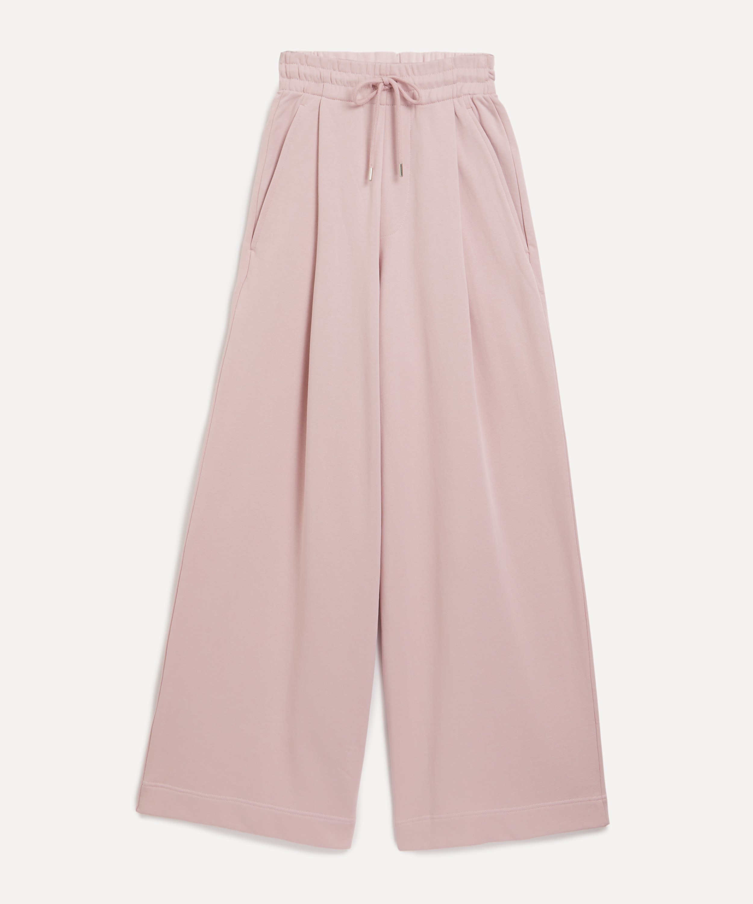 Dries Van Noten - Pink Drawstring Wide Leg Trousers image number 0