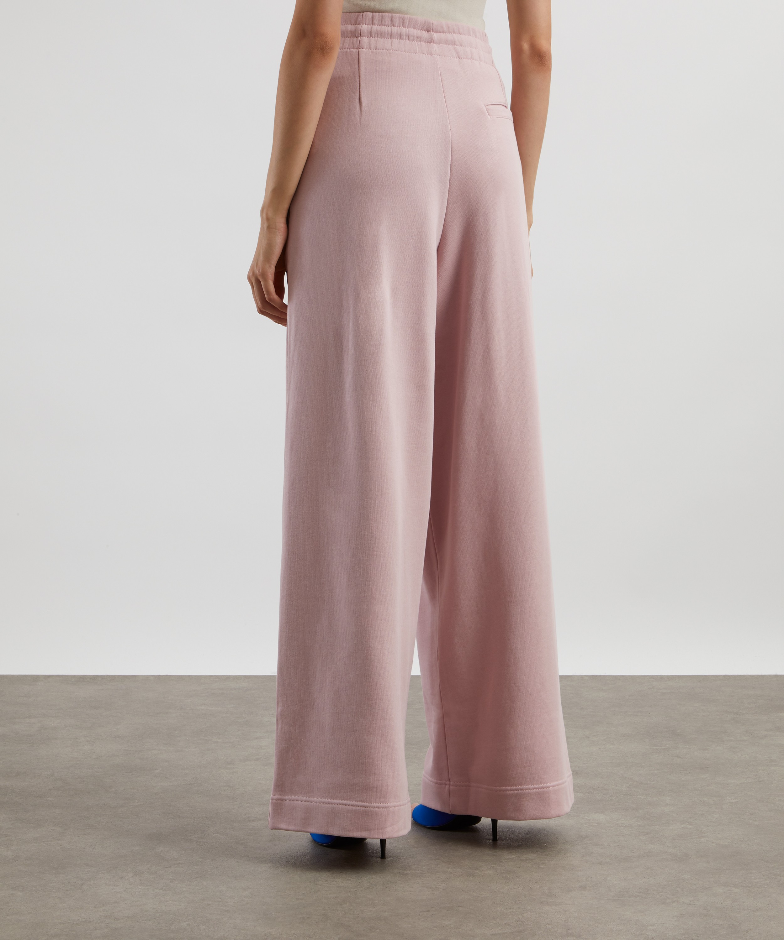 Dries Van Noten - Pink Drawstring Wide Leg Trousers image number 3