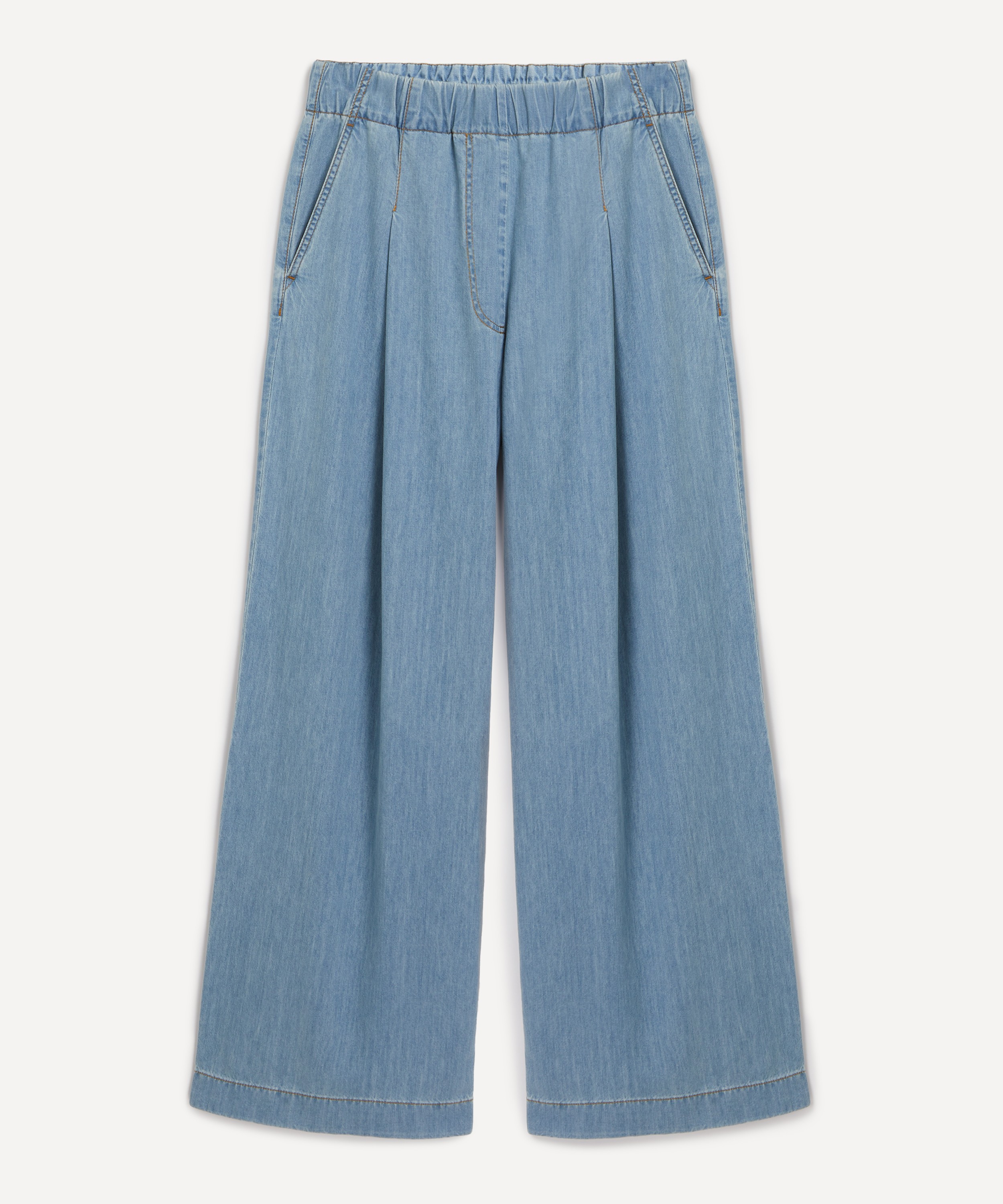 Dries Van Noten - Wide Leg Denim Trousers image number 0