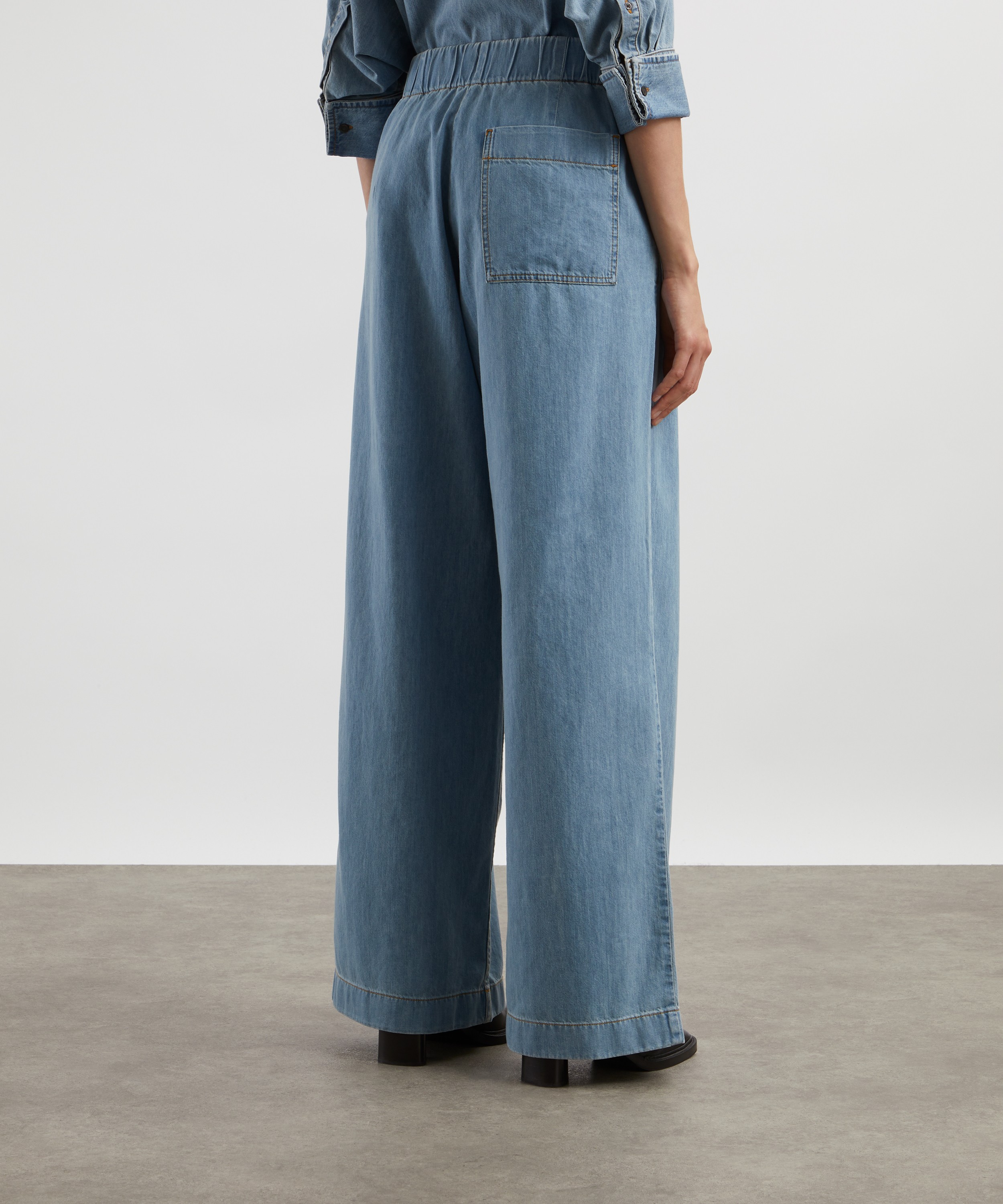 Dries Van Noten - Wide Leg Denim Trousers image number 3