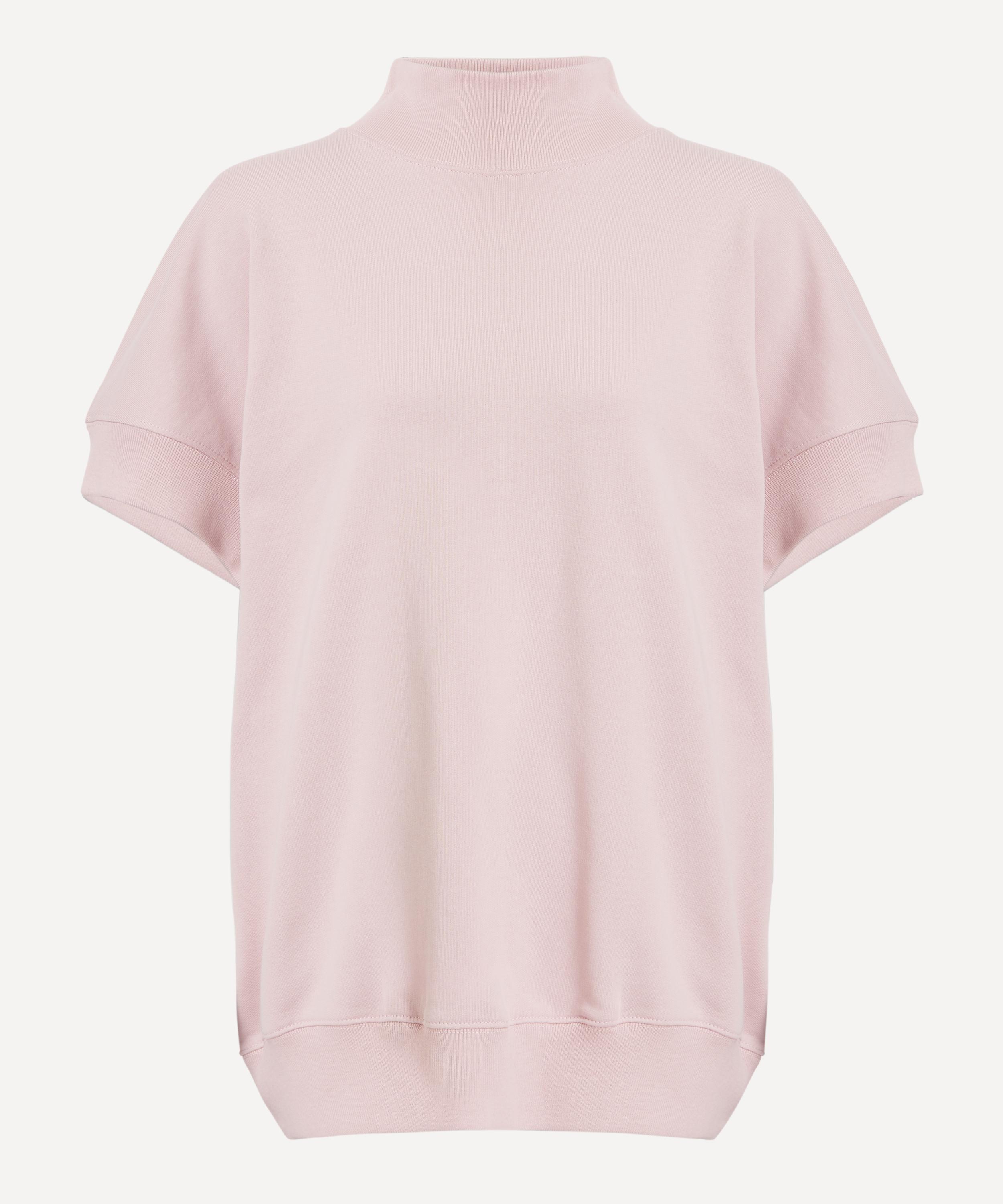 Dries Van Noten - Short-Sleeve Mock Neck Sweatshirt image number 0