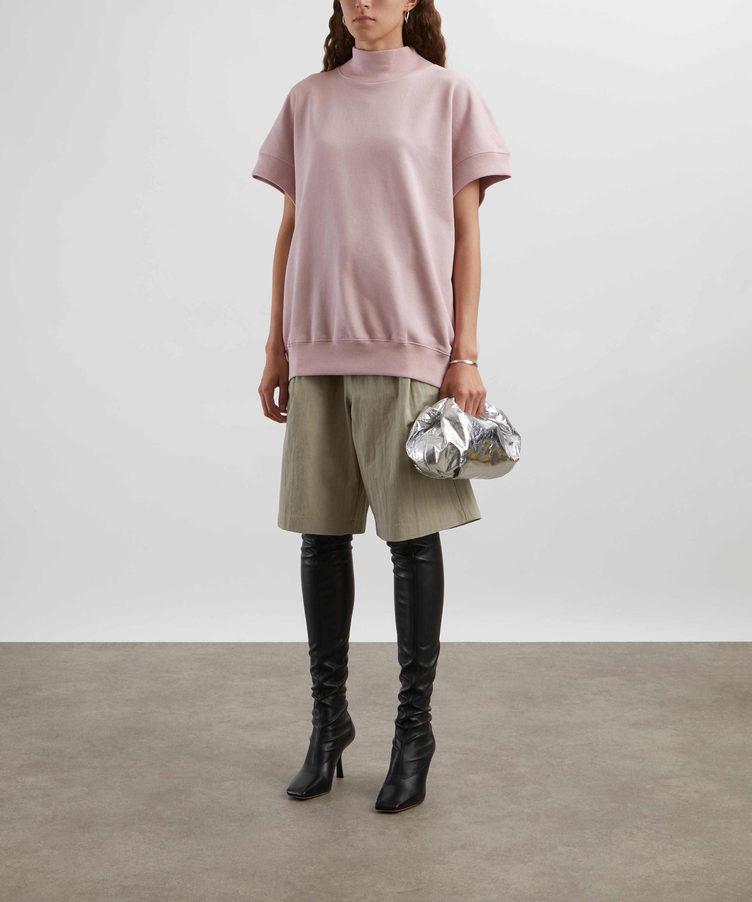 Dries Van Noten - Short-Sleeve Mock Neck Sweatshirt image number 1