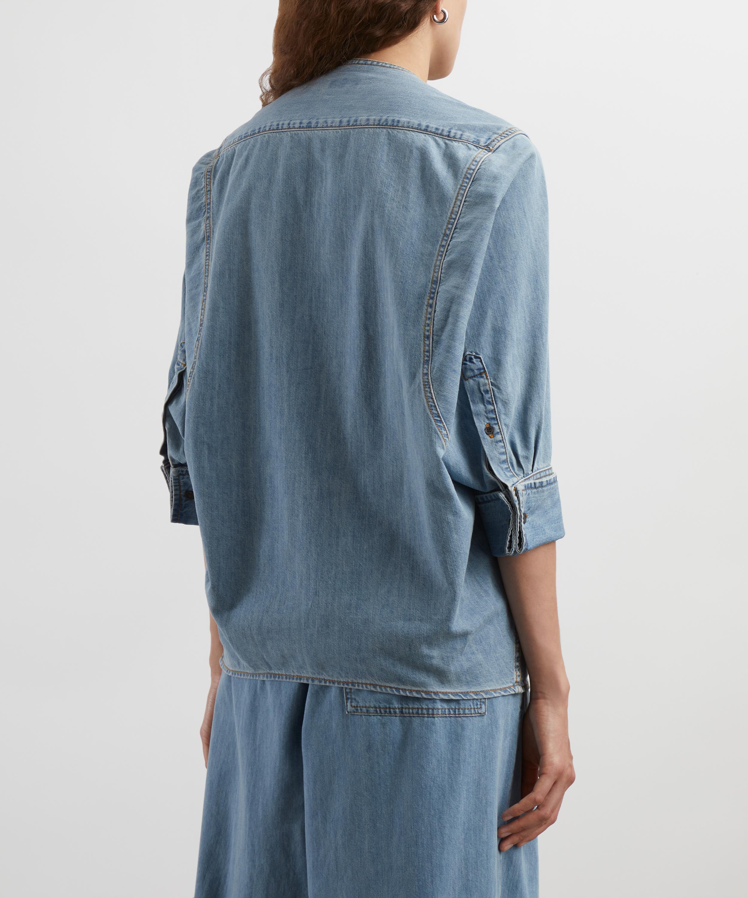 Tシャツ・カットソー Dries Van Noten Light blue organza Camille top Dries Van Noten Light Blue Organza Camille Top | italist