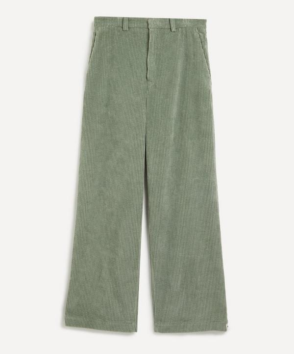 Jil Sander Celadon Green Corduroy Trousers | Liberty Jil Sander Celadon Green Corduroy Trousers | Liberty