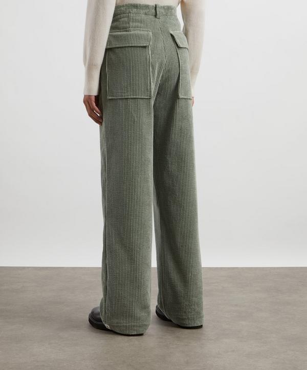 Jil Sander Celadon Green Corduroy Trousers | Liberty Jil Sander Celadon Green Corduroy Trousers | Liberty
