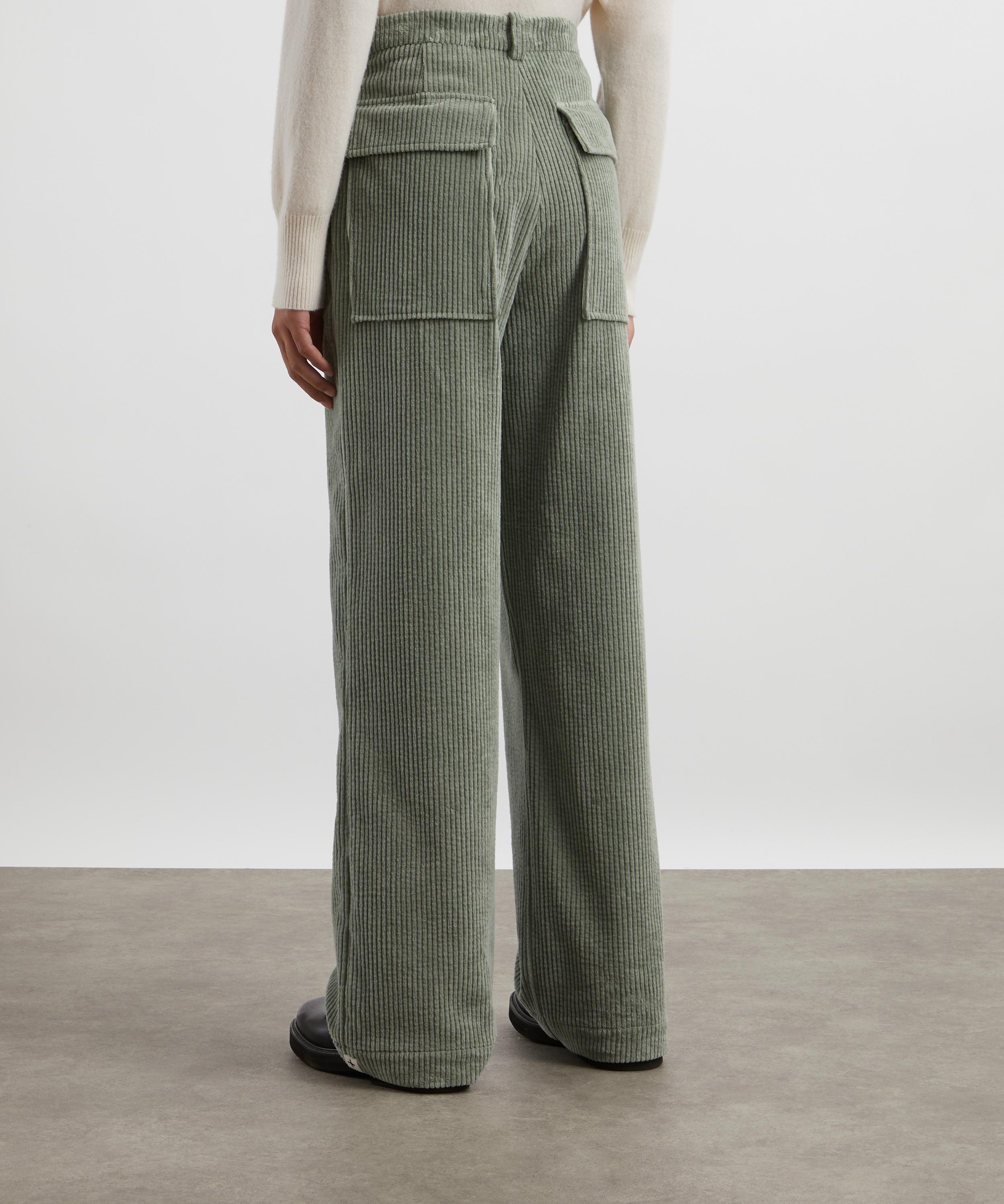 Jil Sander Celadon Green Corduroy Trousers | Liberty