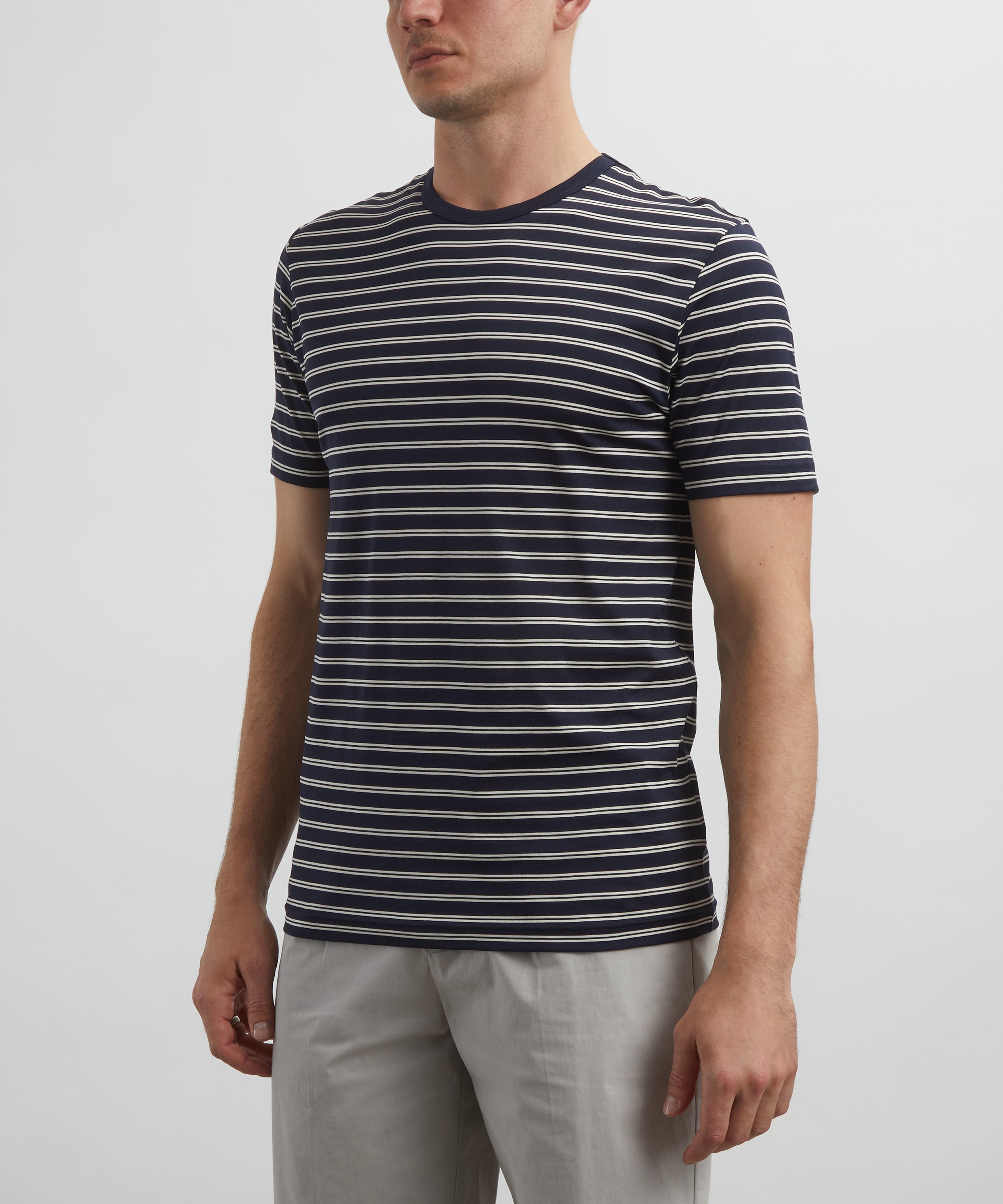 Sunspel - Classic Tramline Stripe T-Shirt image number 2