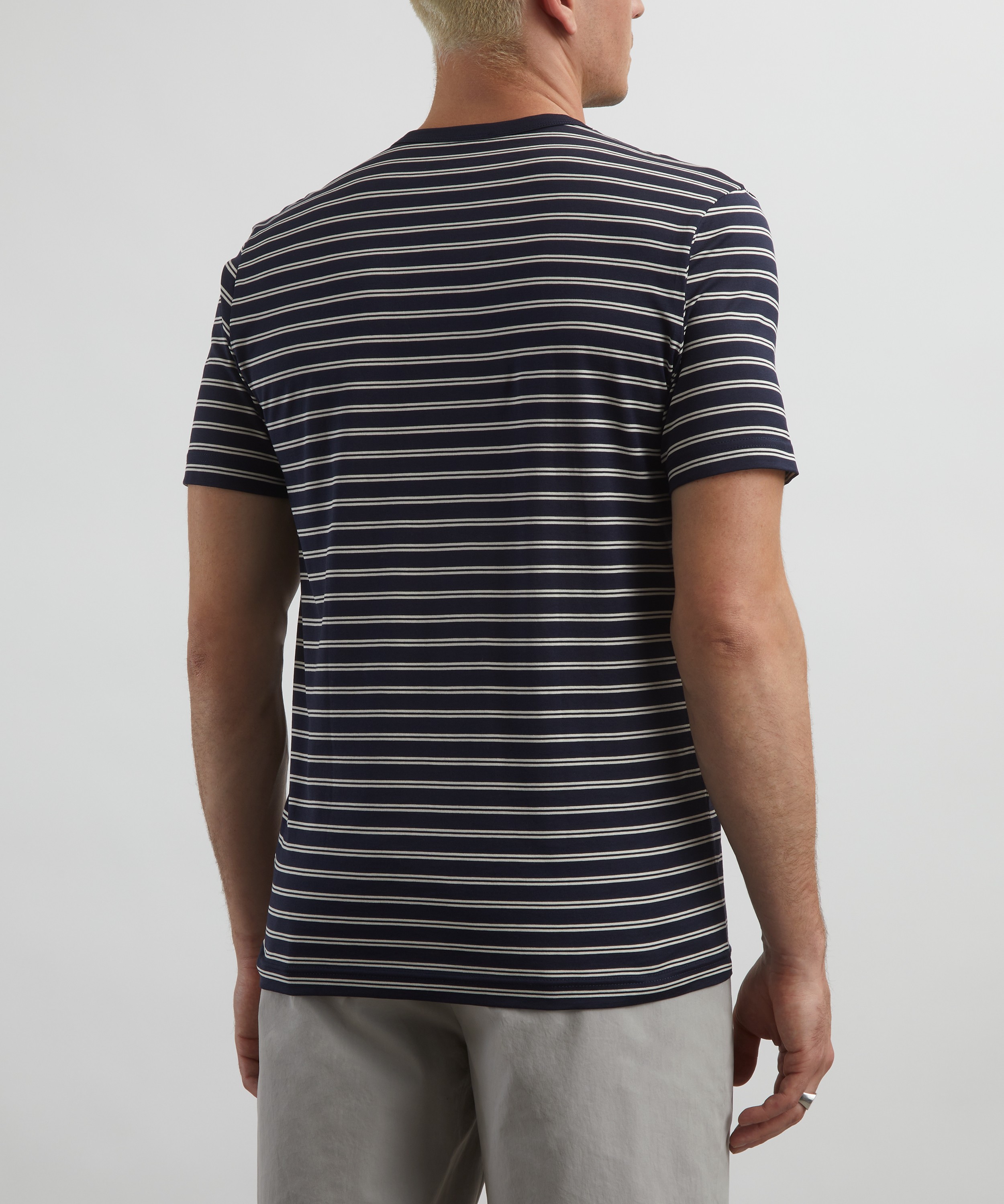 Sunspel - Classic Tramline Stripe T-Shirt image number 3