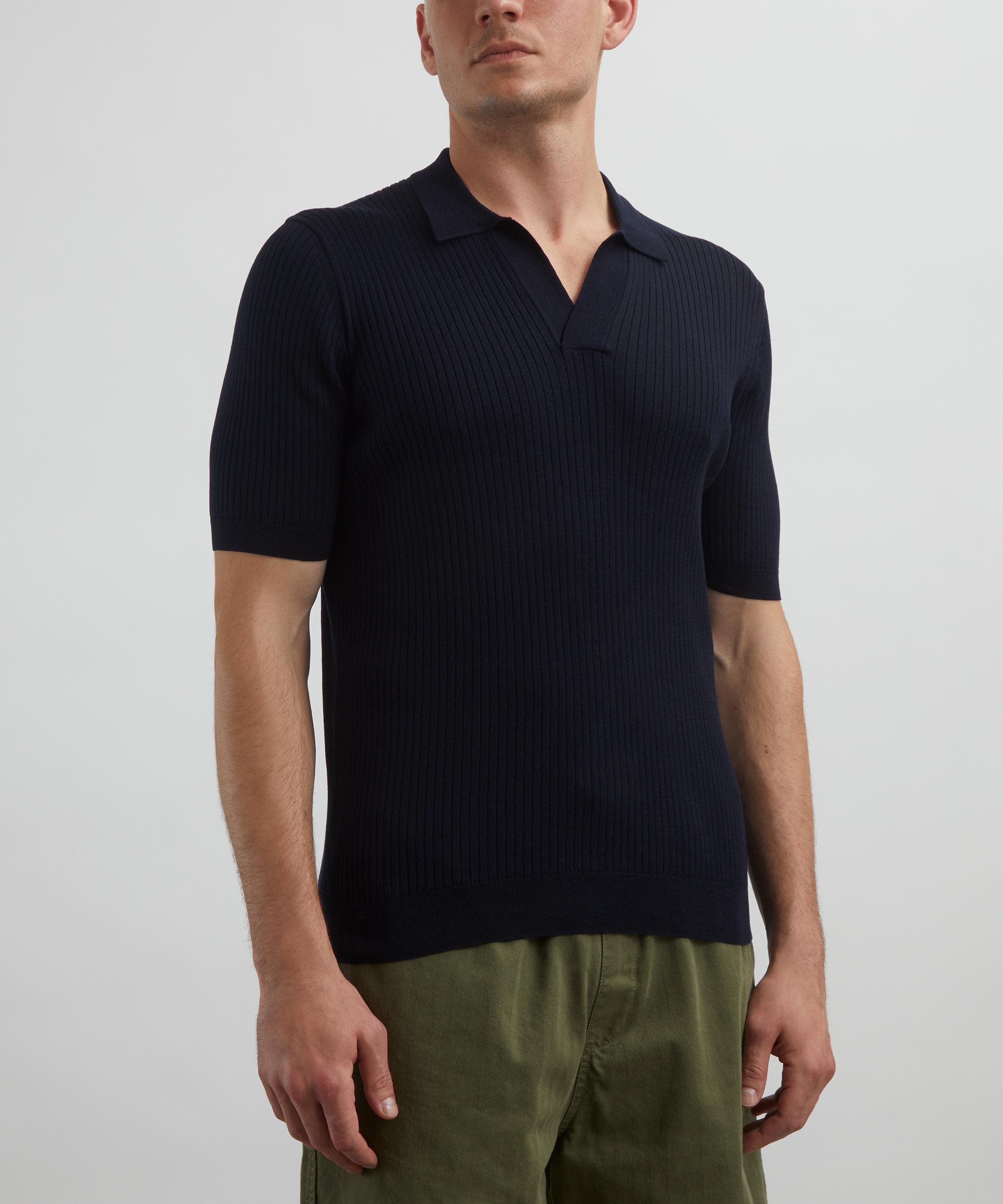 Sunspel - Fine Rib Polo Shirt image number 2