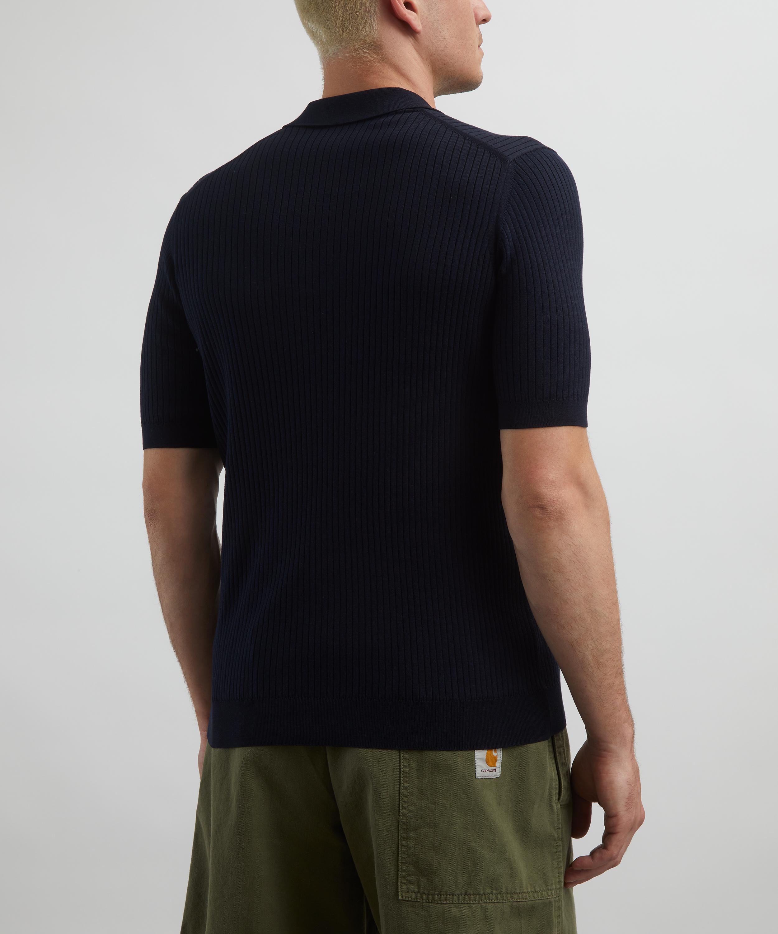 Sunspel - Fine Rib Polo Shirt image number 3