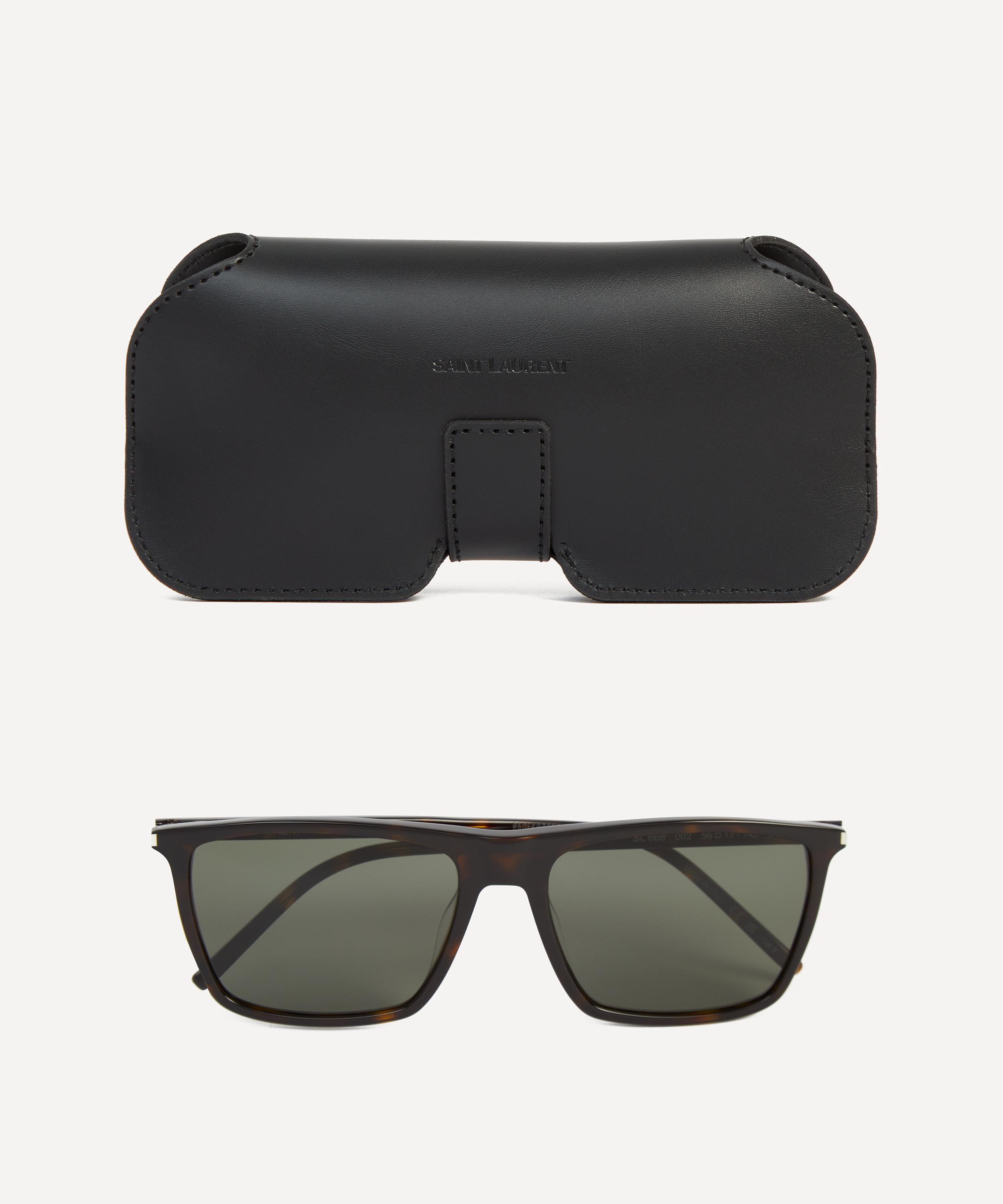 Saint Laurent - Square Flat Browline Sunglasses image number 3