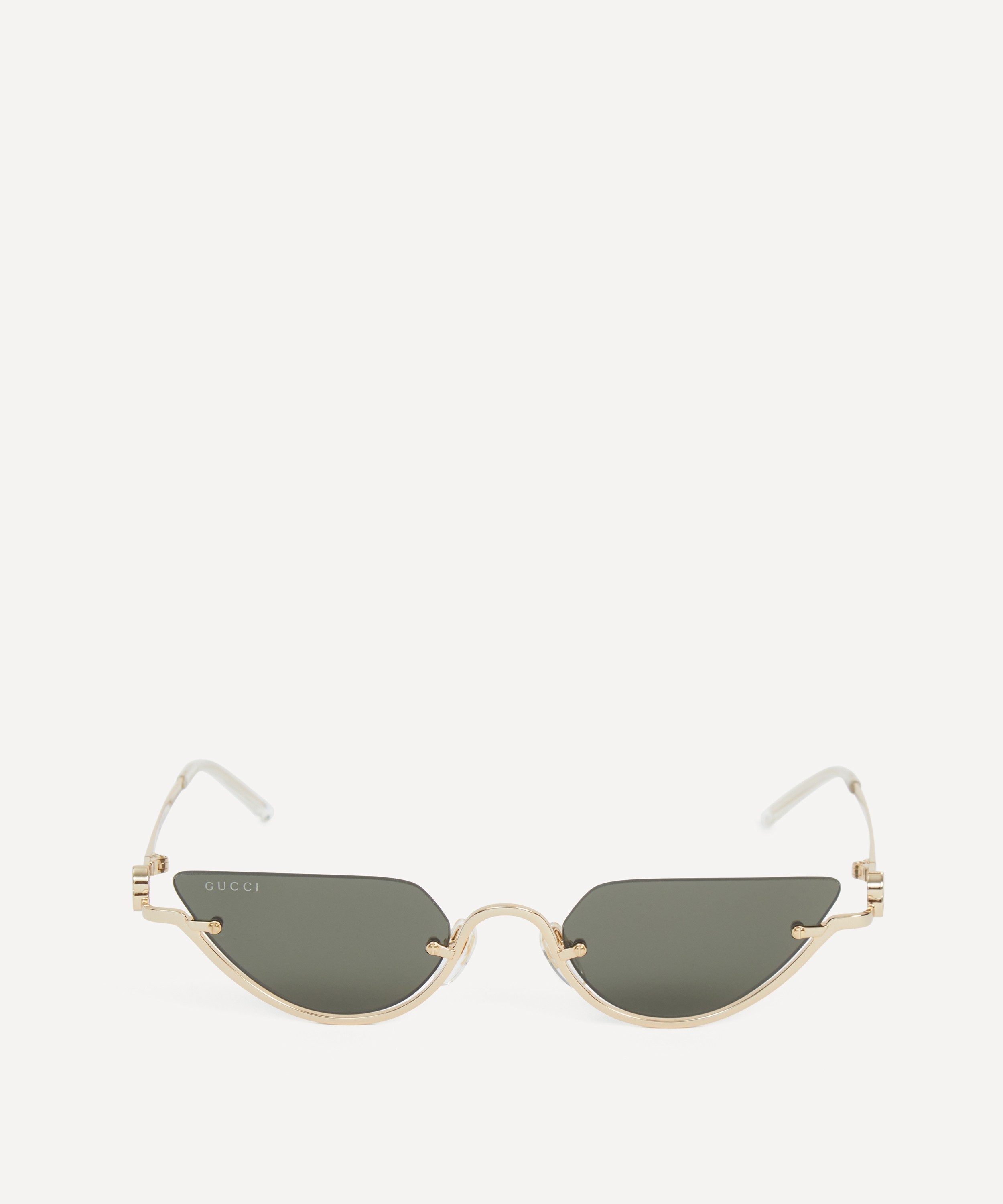 Gucci - Half-Rim Cat-Eye Sunglasses image number 0