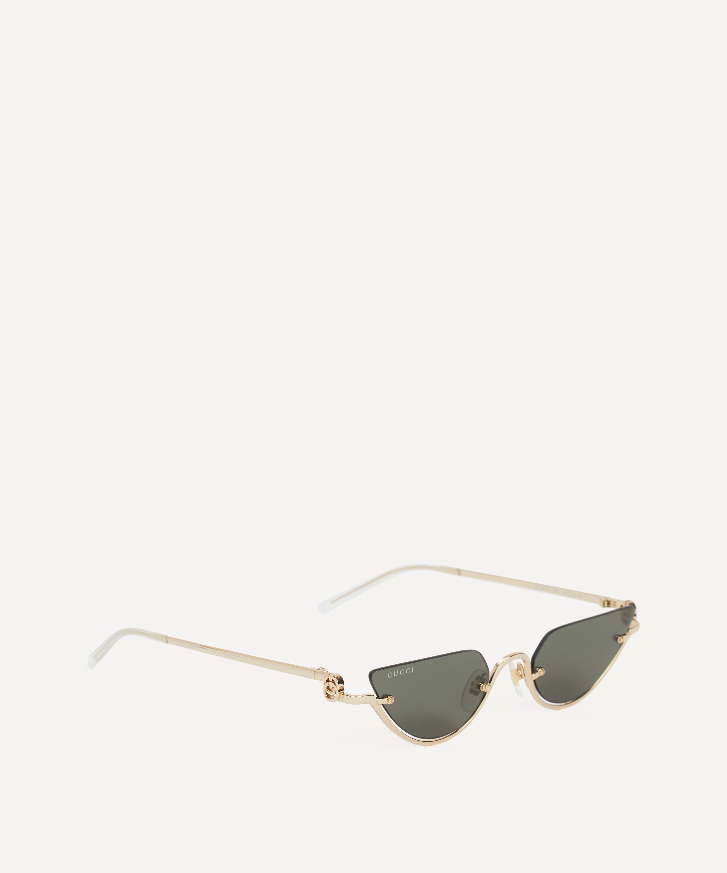 Gucci - Half-Rim Cat-Eye Sunglasses image number 2