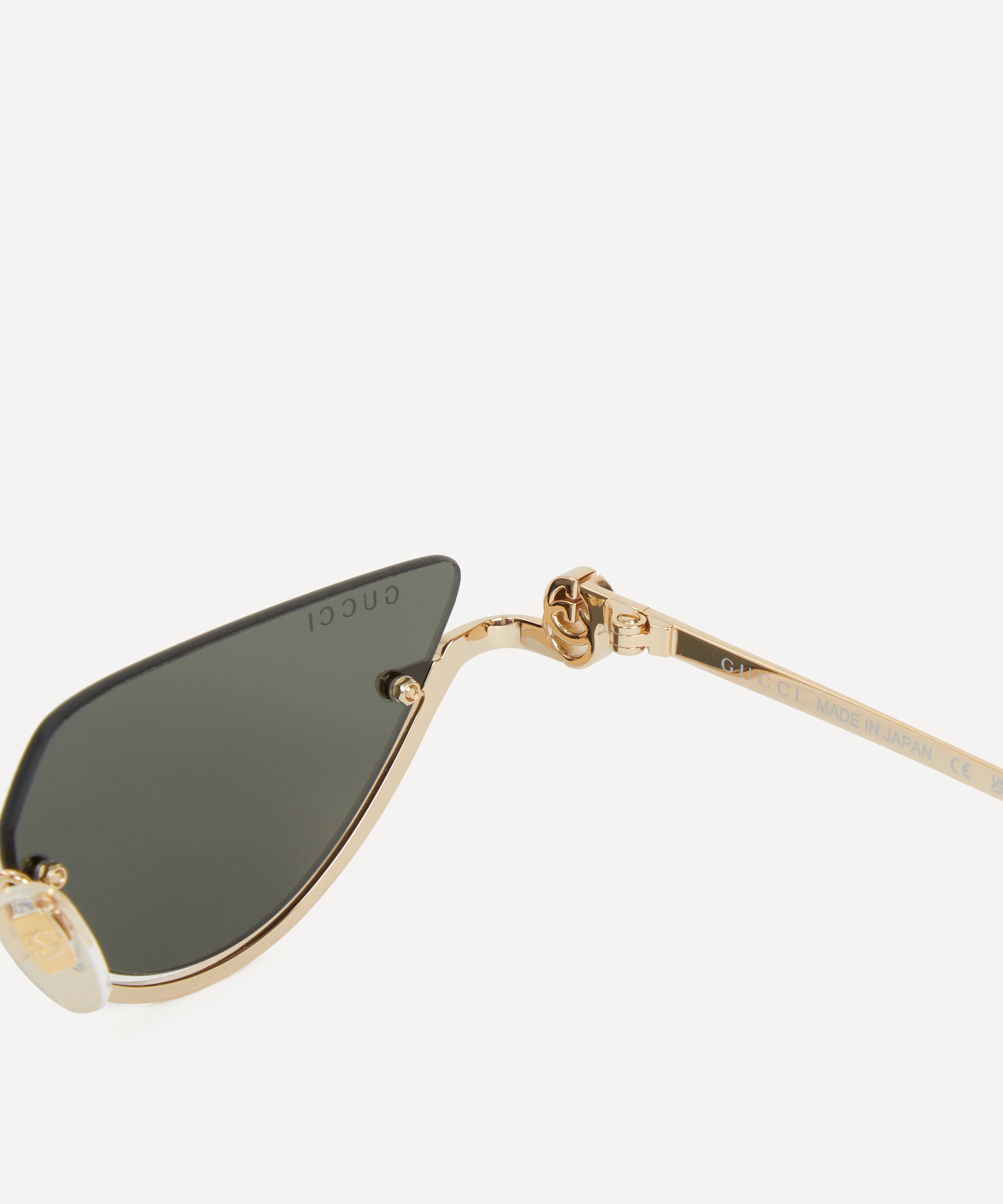 Gucci - Half-Rim Cat-Eye Sunglasses image number 3