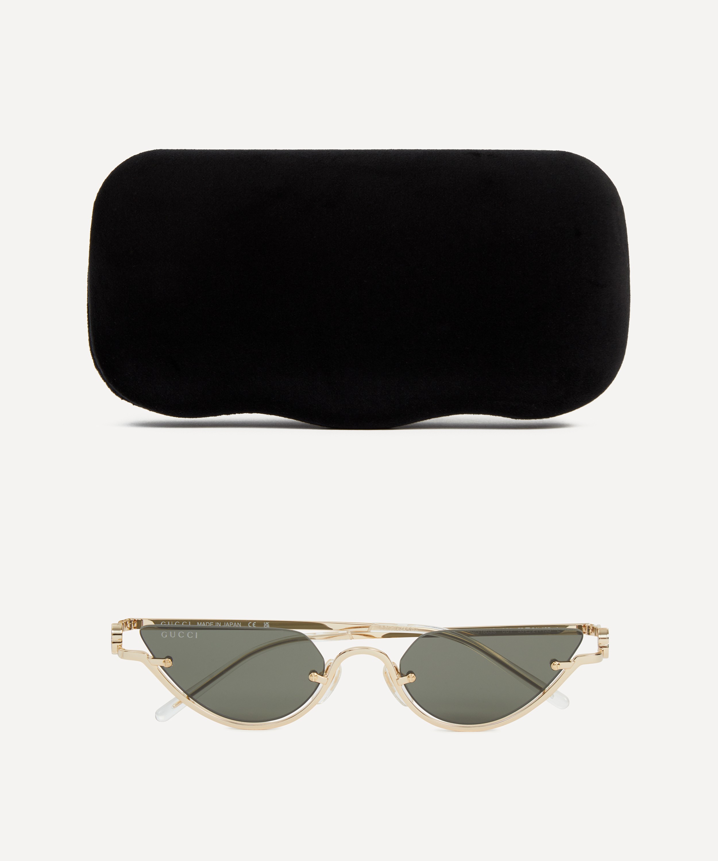 Gucci - Half-Rim Cat-Eye Sunglasses image number 4