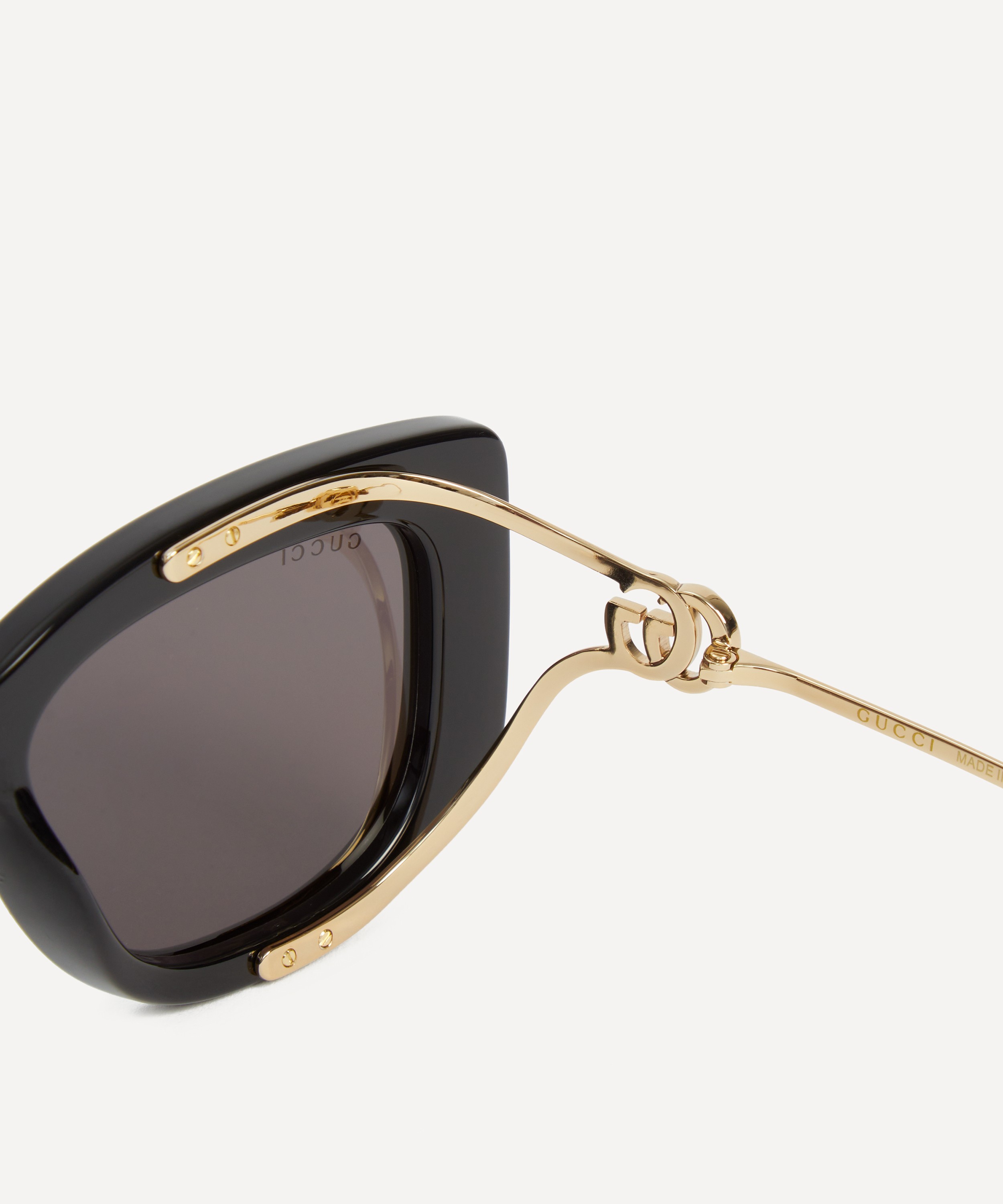 Gucci - Oversized Cat-Eye Combination Sunglasses image number 3