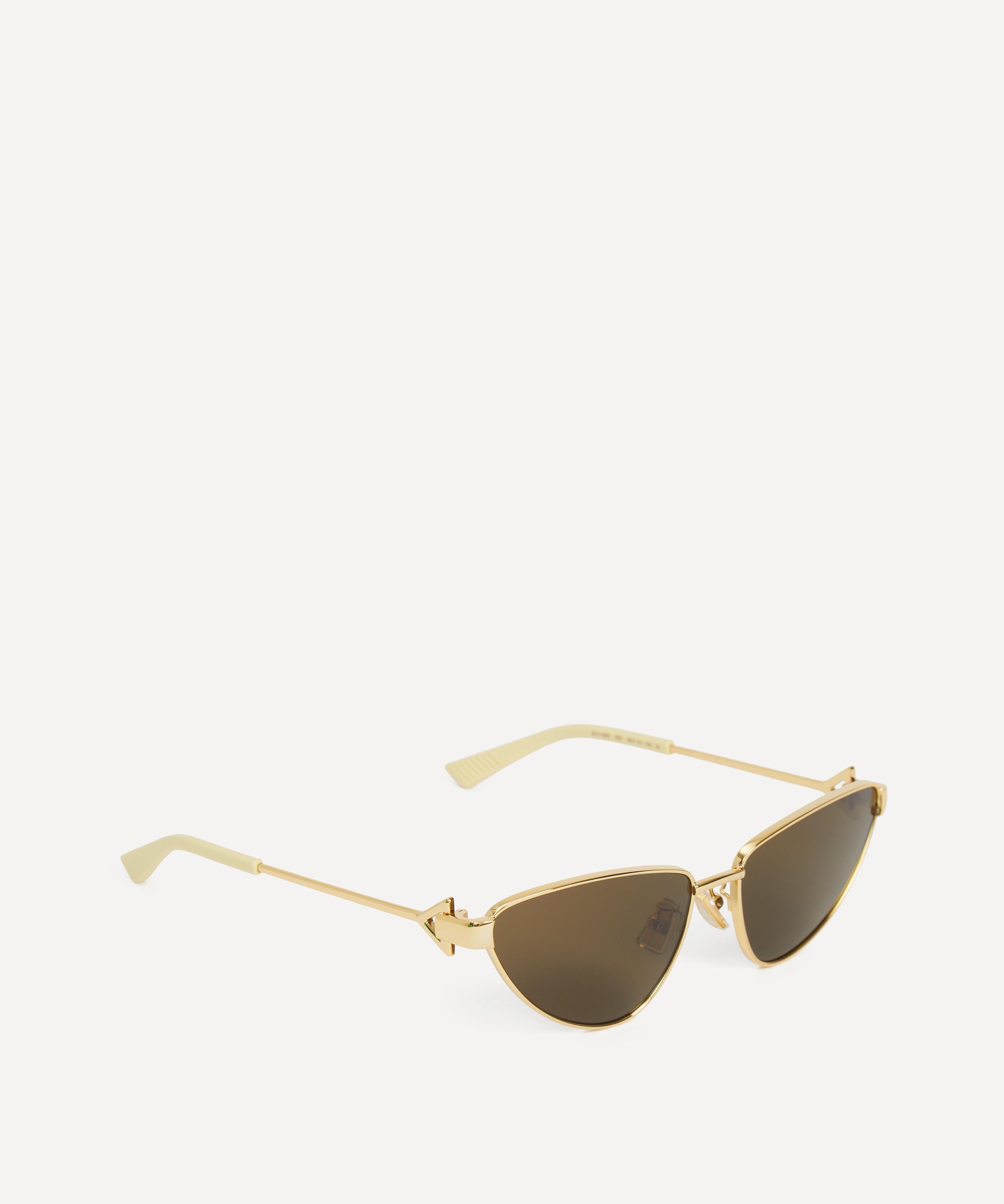 Bottega Veneta - Round Cat-Eye Metal Sunglasses image number 2