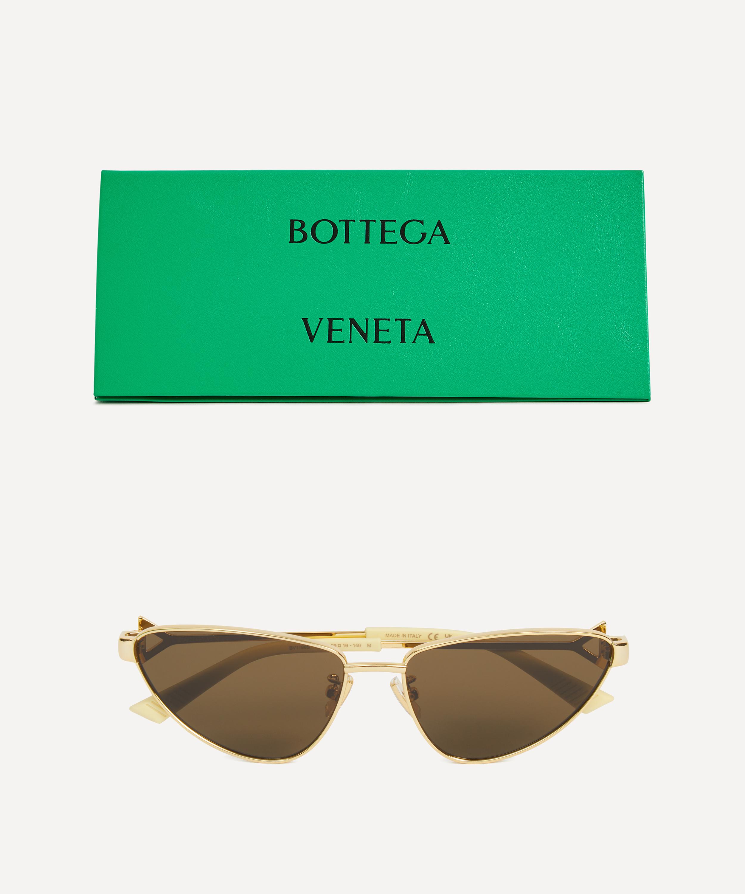 Bottega Veneta - Round Cat-Eye Metal Sunglasses image number 4