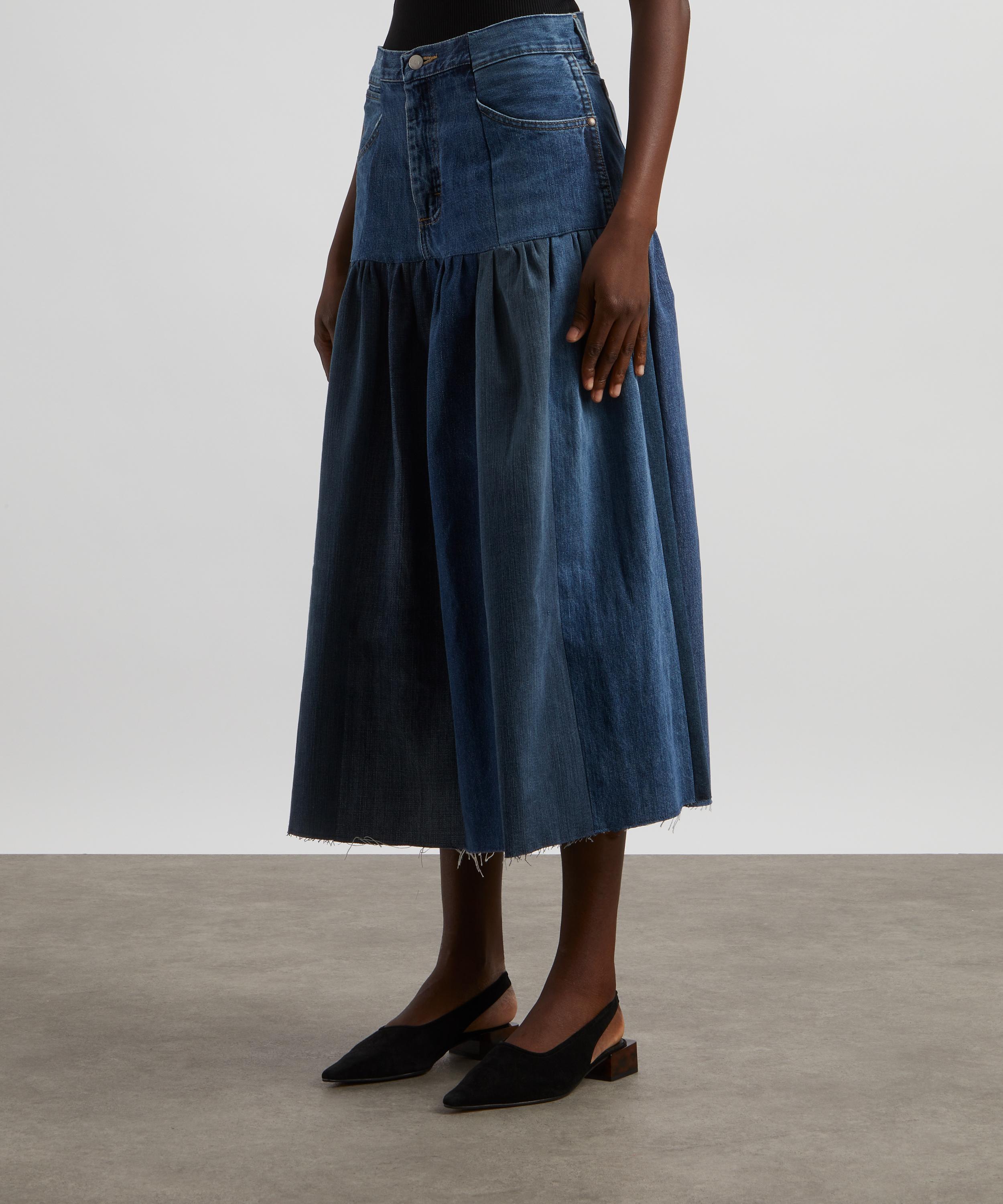 E.L.V. Denim - Harvard Denim Midi Skirt image number 2