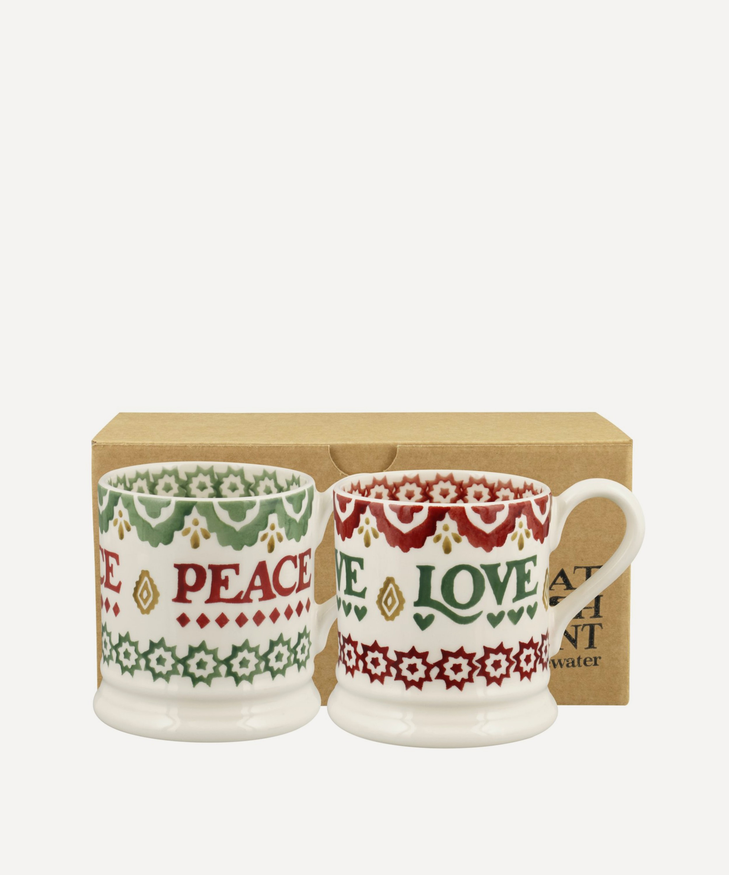 Emma Bridgewater - Christmas Joy Half Pint Mugs Set of 2 image number 0