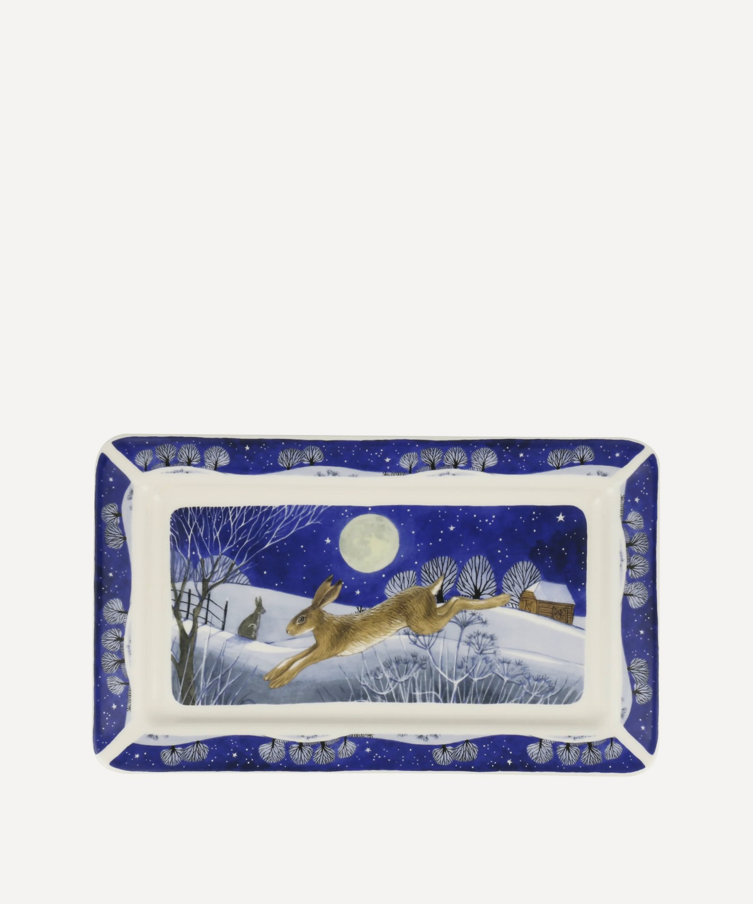 Emma Bridgewater - Midnight Hare Medium Oblong Plate image number 0