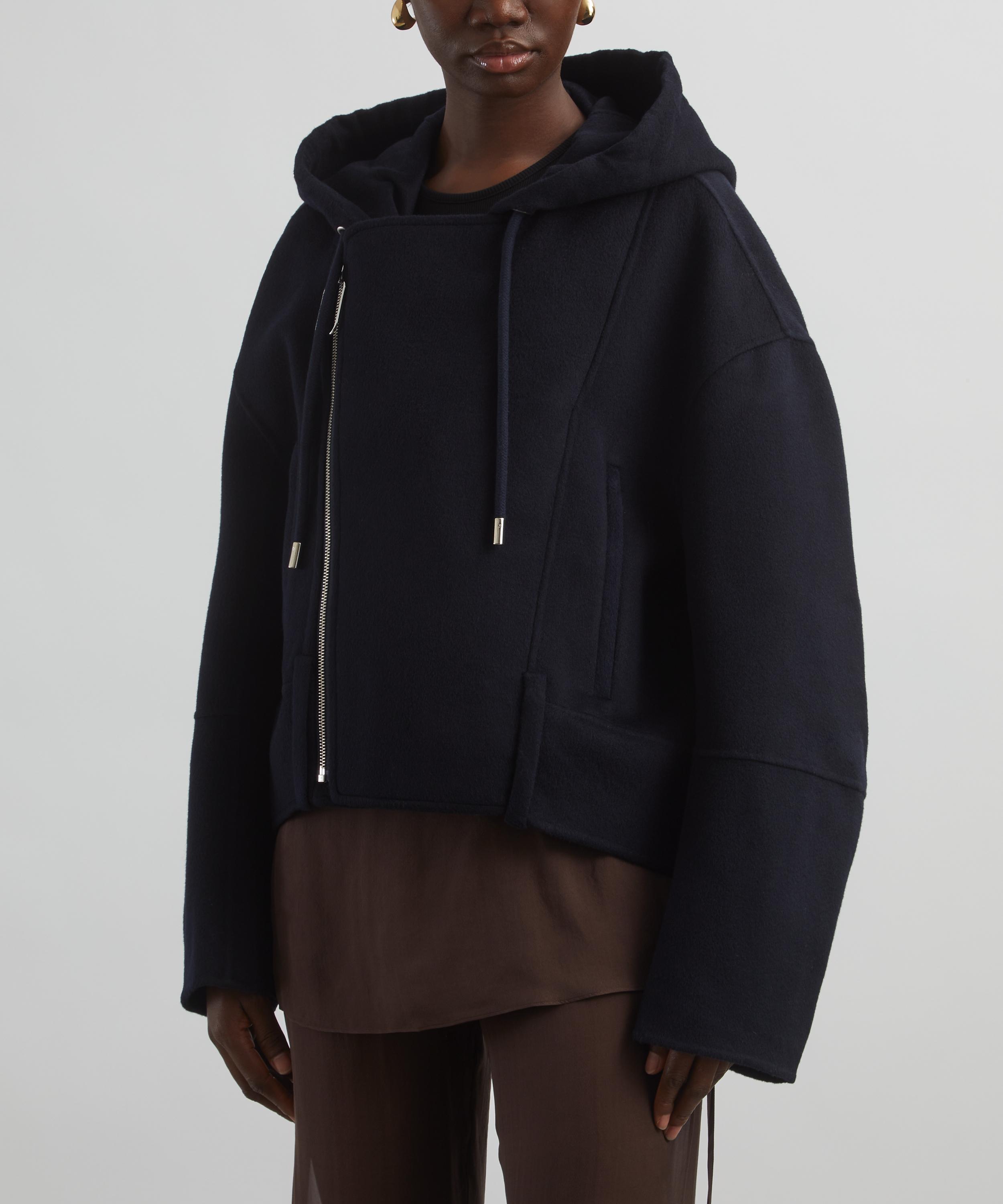 JW Anderson - Hooded Wool Biker Jacket image number 2