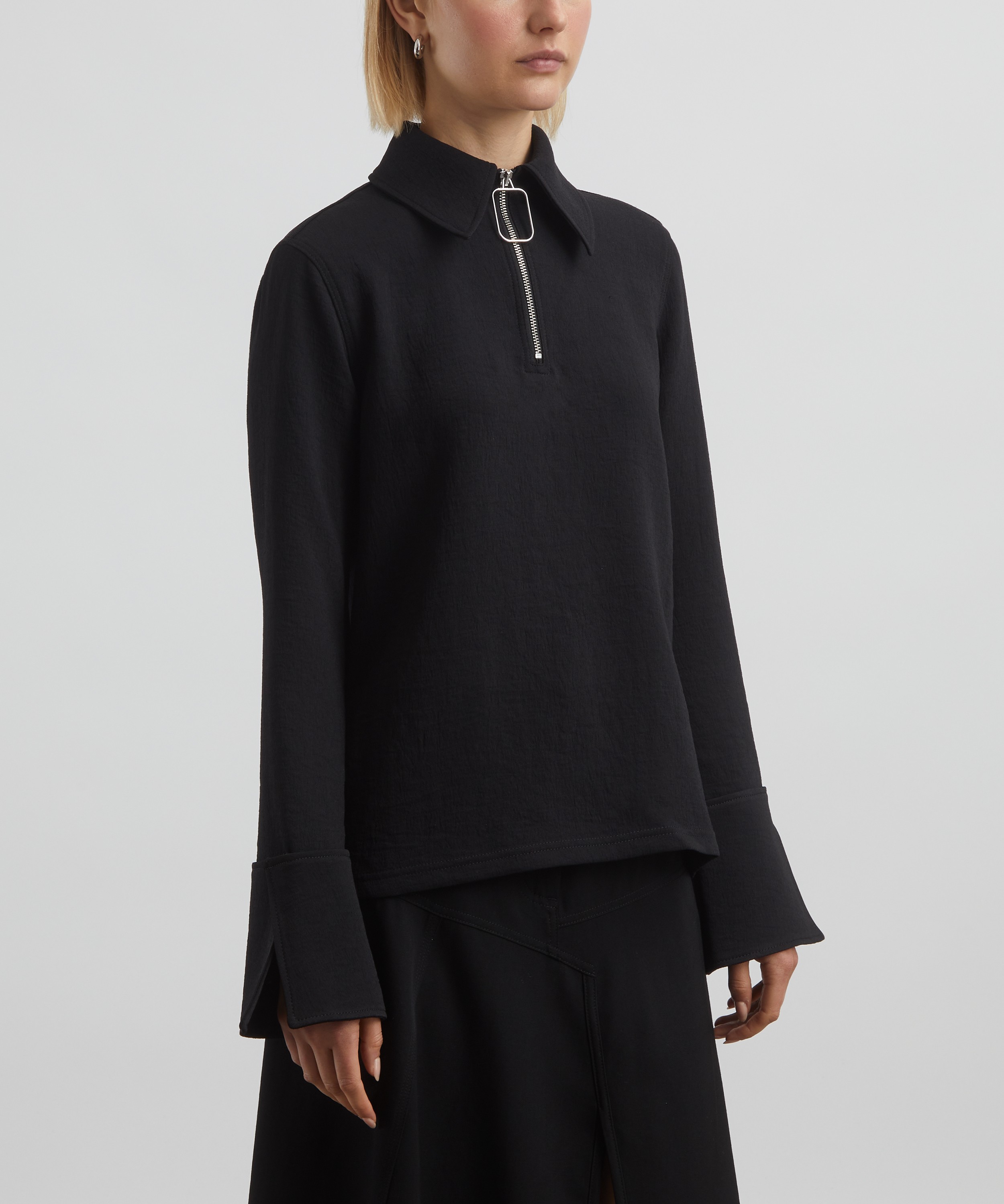 JW Anderson - Spread Collar Crepe Shirt image number 2