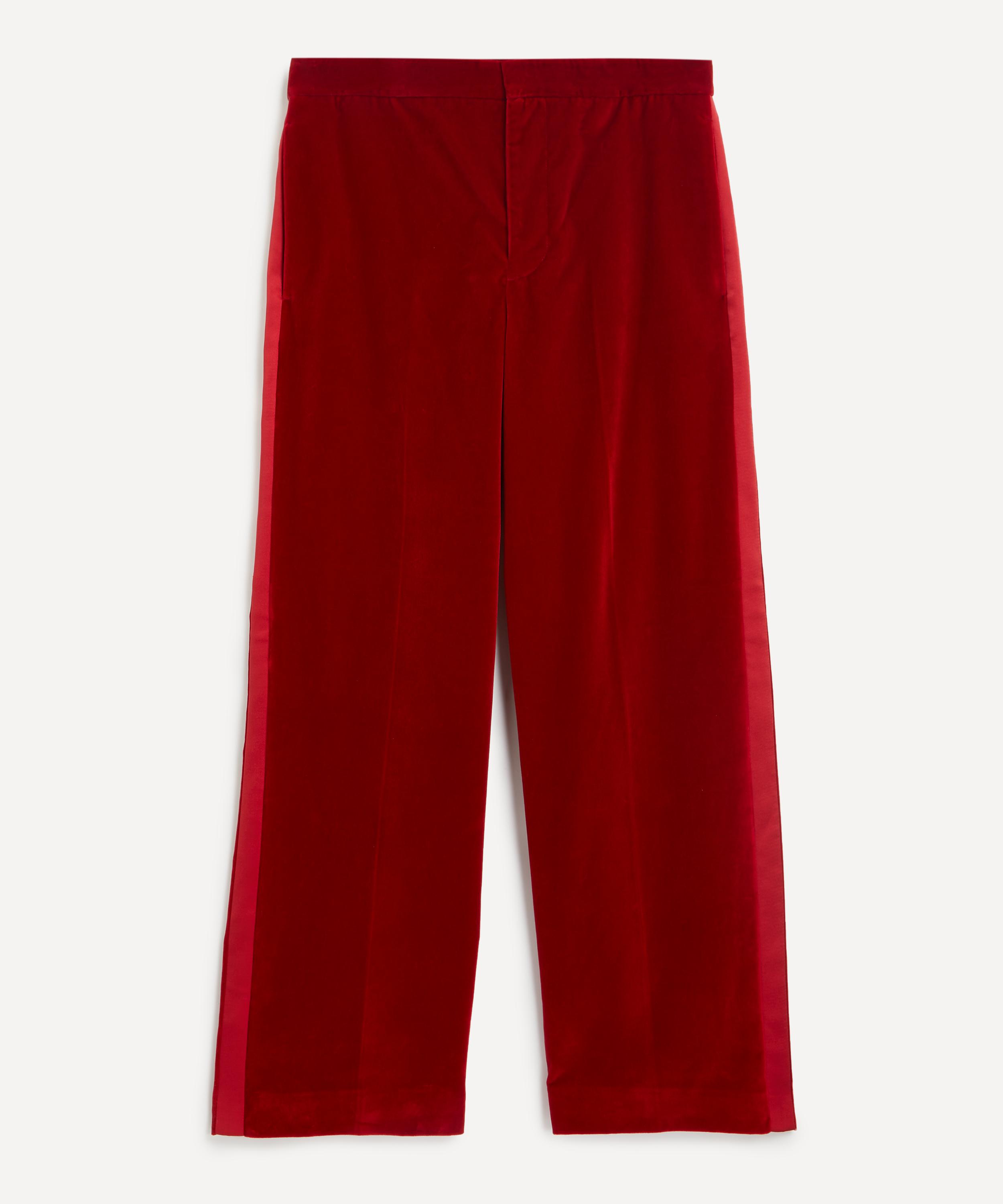 JW Anderson - Velvet Tuxedo Trousers image number 0