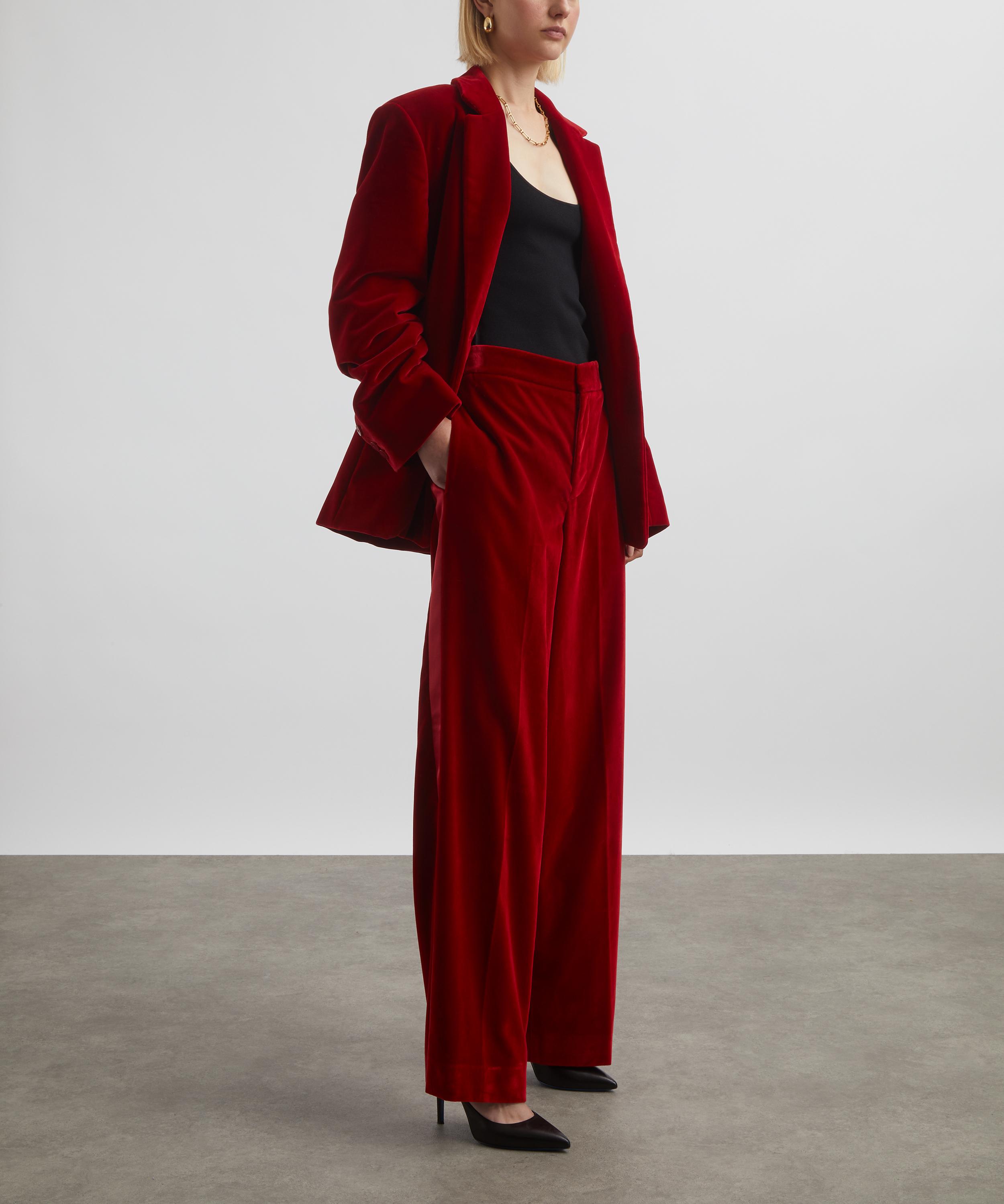 JW Anderson - Velvet Tuxedo Trousers image number 1