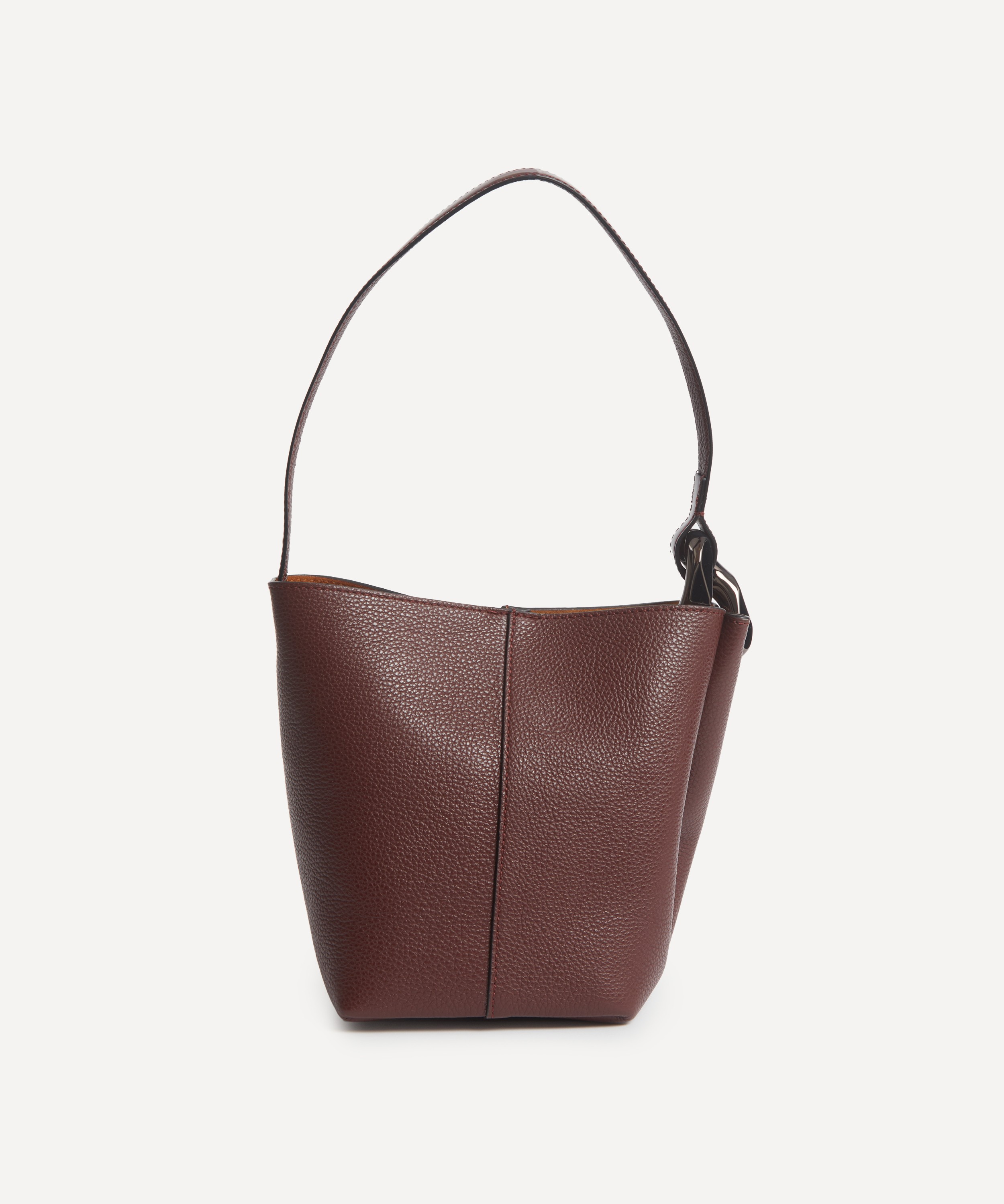 JW Anderson - JWA Burgundy Small Corner Bucket Bag image number 3