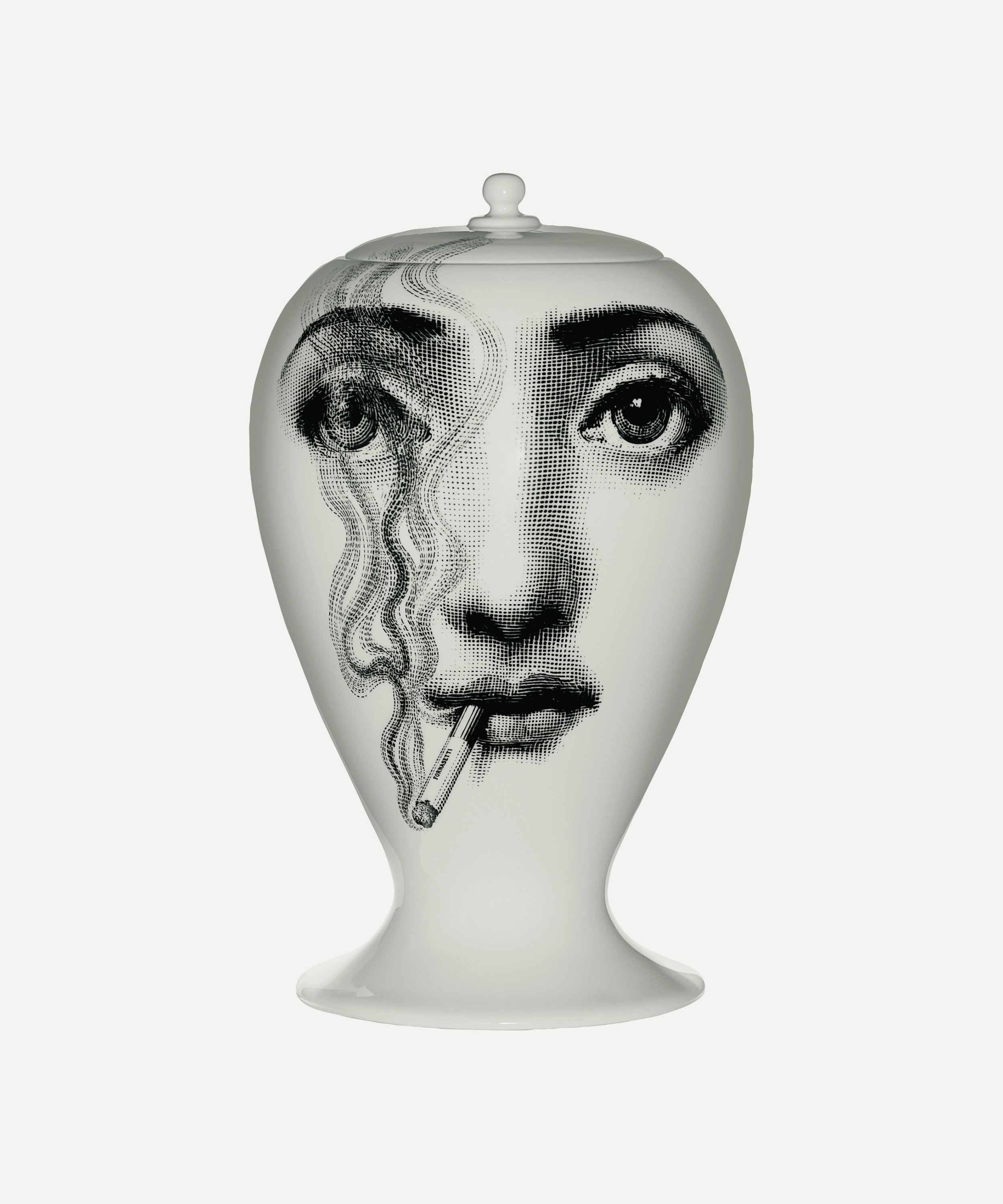 Fornasetti - Il Fumo Fa Male Vase image number 0