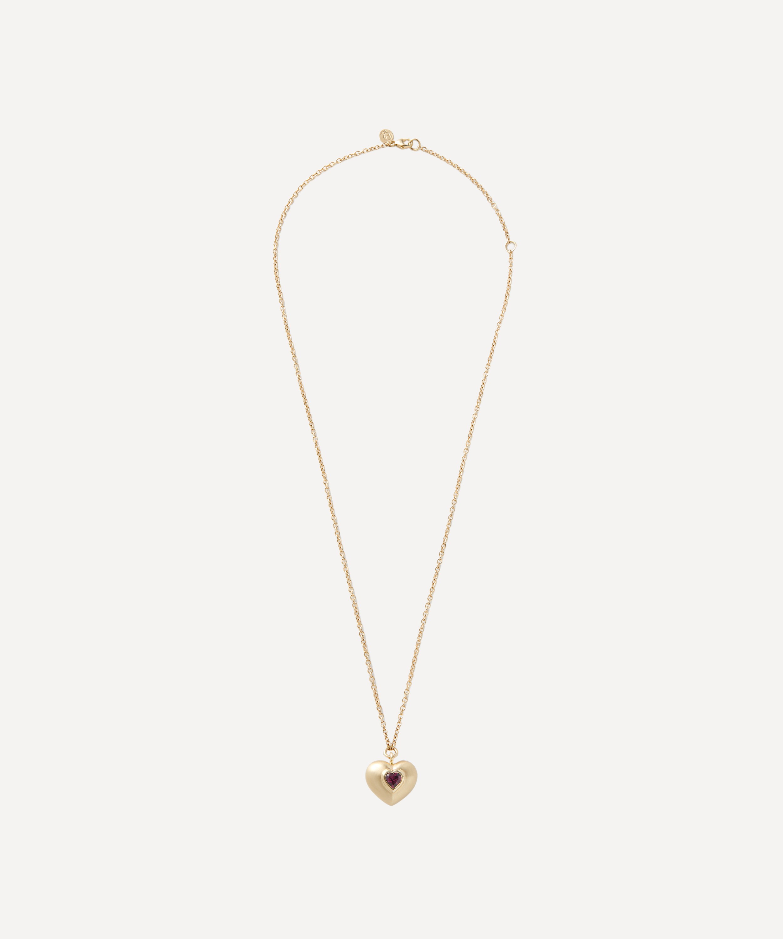 Rachel Quinn - 14ct Gold Heart Vessel Pendant Necklace image number 1