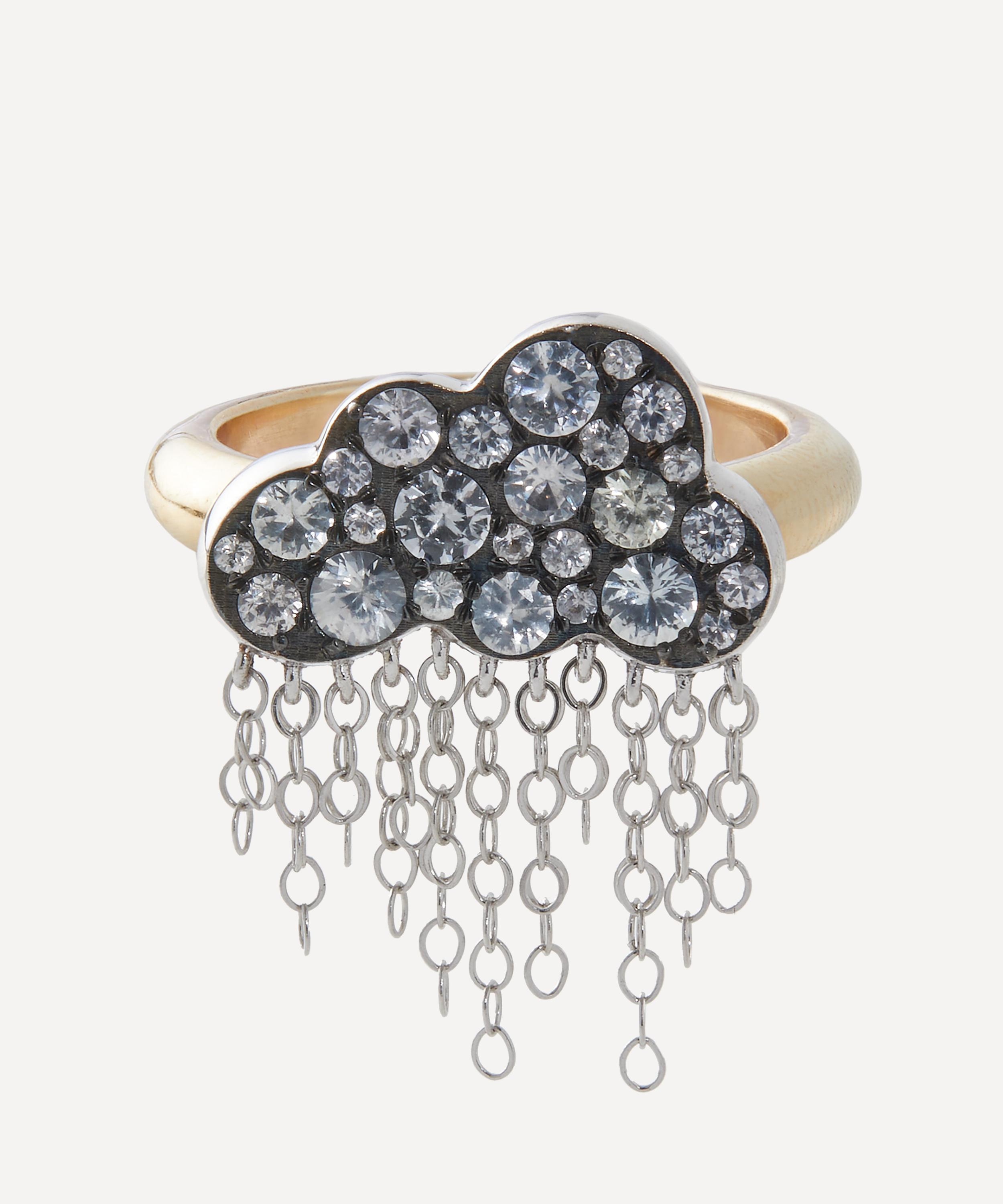 Rachel Quinn - 14ct Gold Rain Cloud Ring image number 0