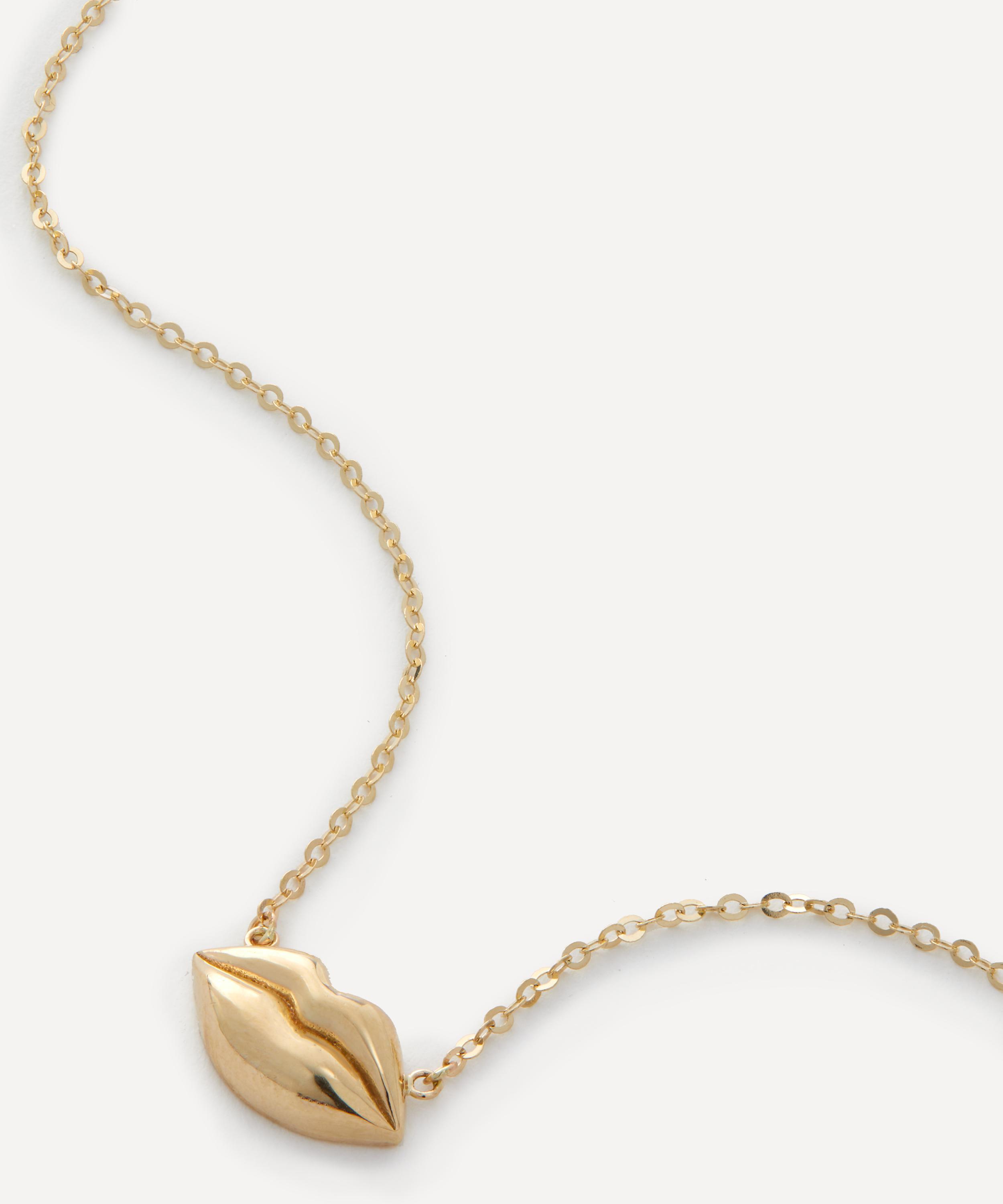 Rachel Quinn - 14ct Gold Sweet Lips Pendant Necklace