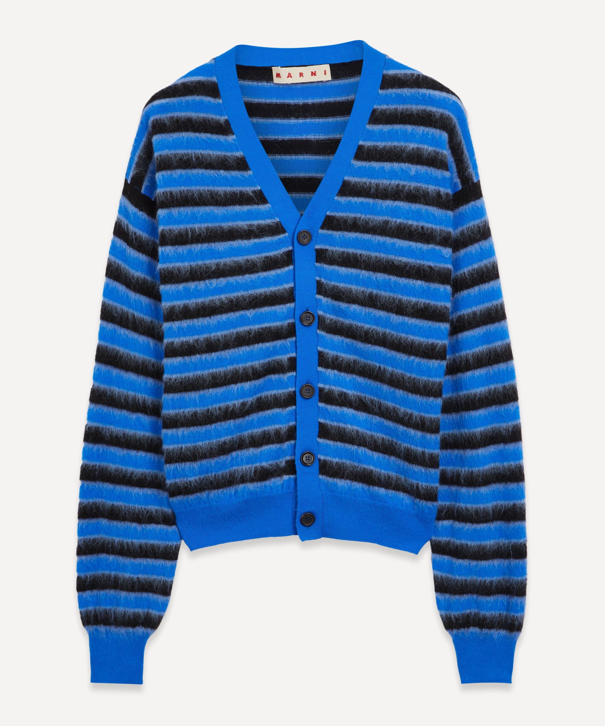 Marni - Striped Wool-Blend Cardigan image number 0