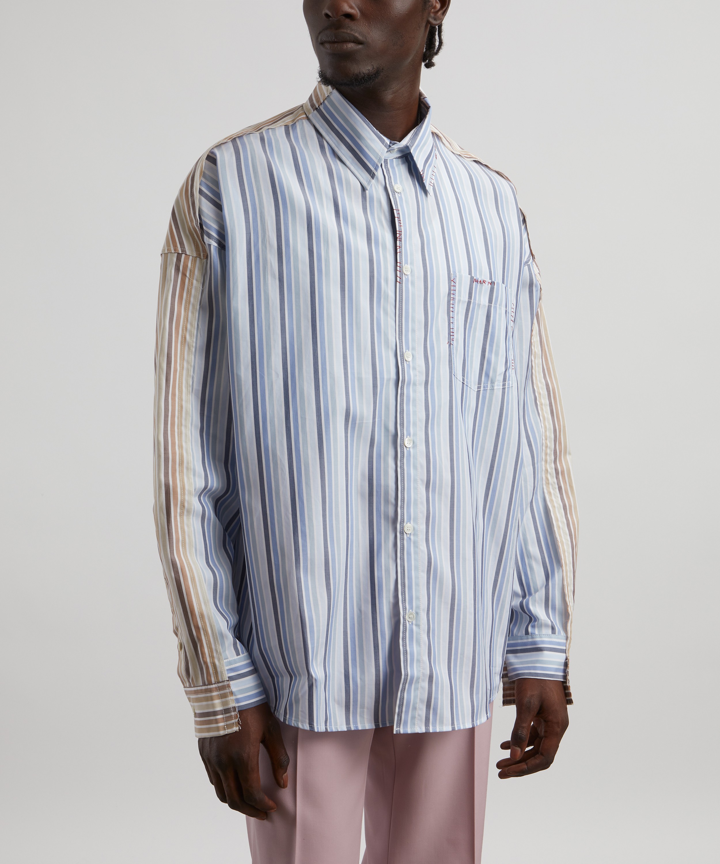 Marni - Double Stripe Cotton Poplin shirt image number 2