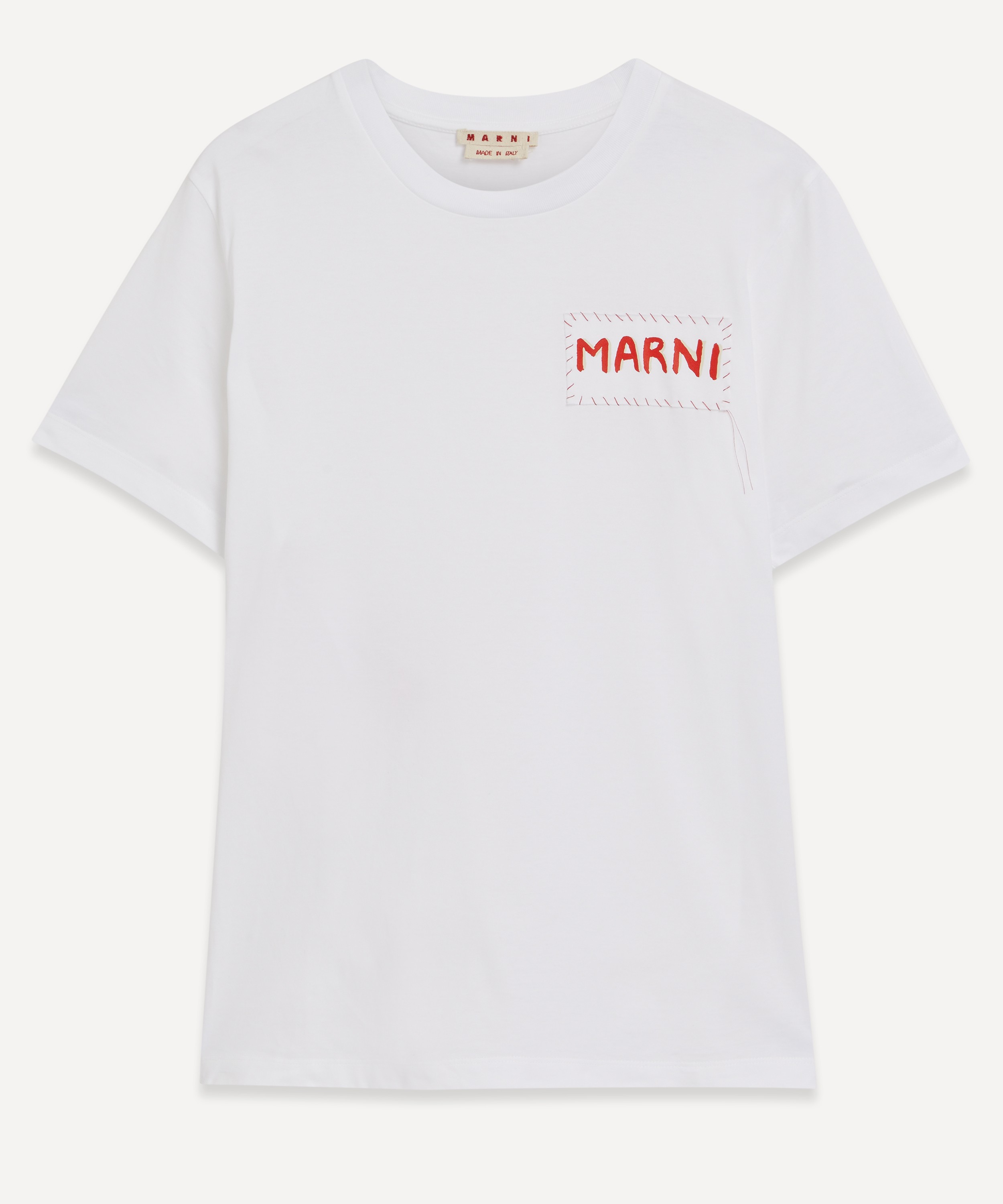 Marni - Logo Patch Cotton T-Shirt image number 0