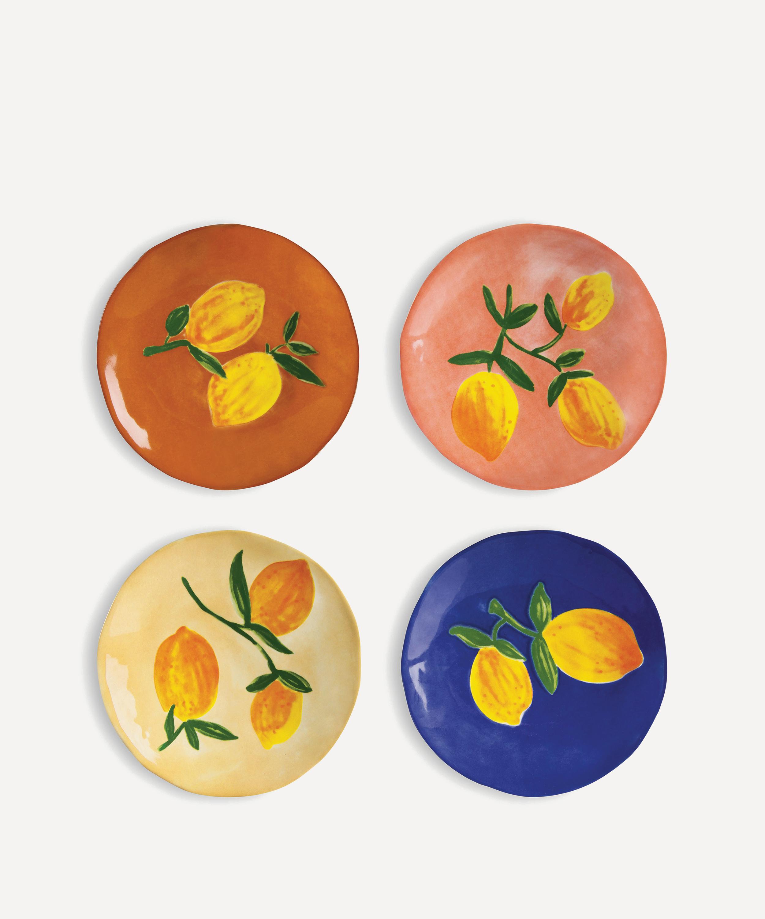 &Klevering - Lemon Full Colour Plate Set of Four image number 0