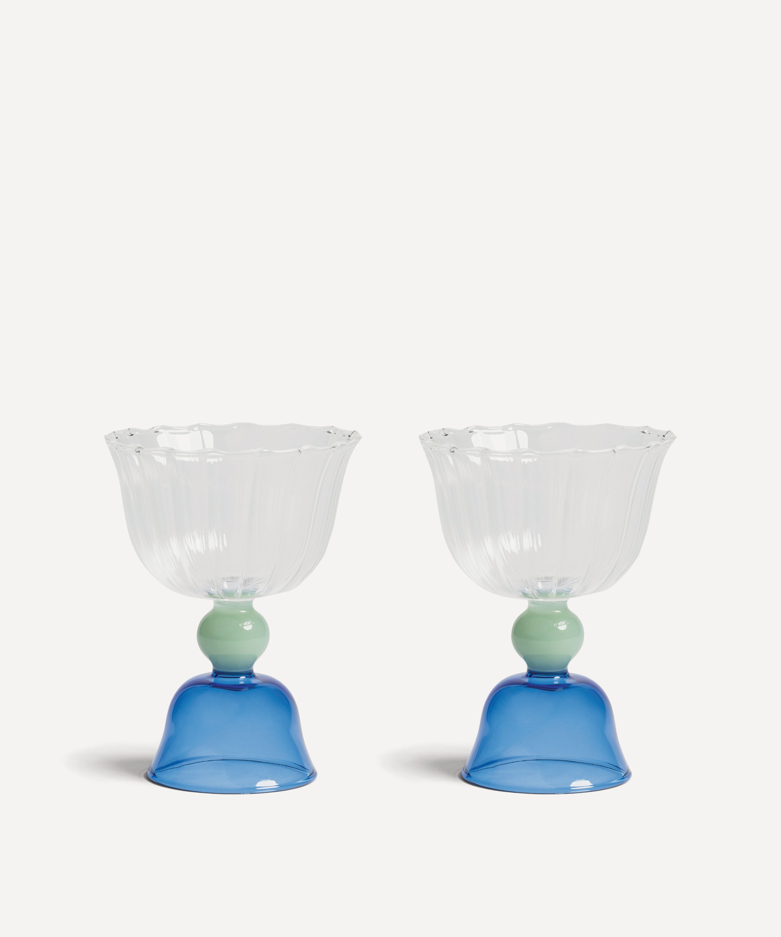 &Klevering - Tulip Blue Glasses Set of Two