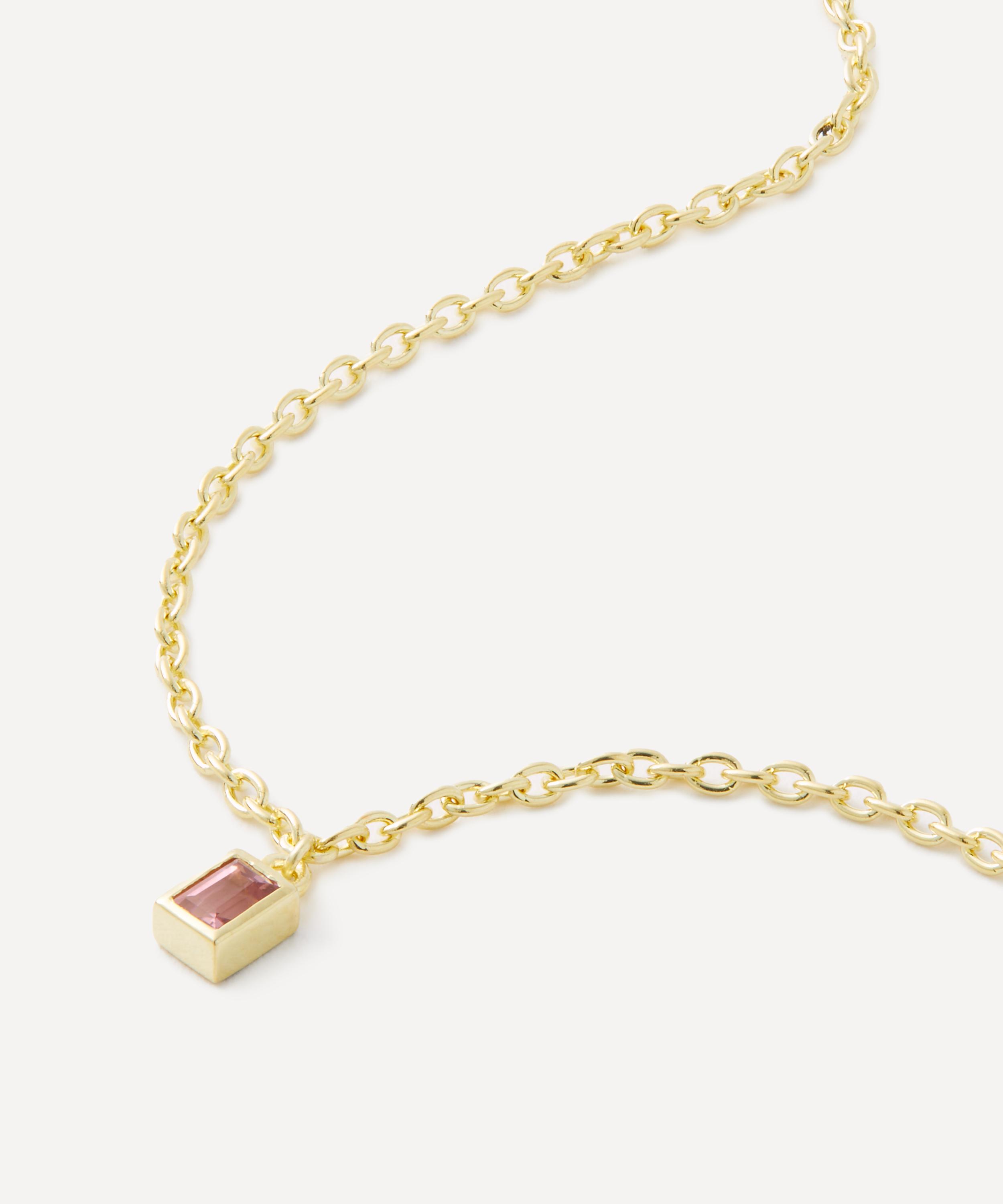 Anna + Nina - 14ct Gold eve Blush Pendant Necklace image number 0