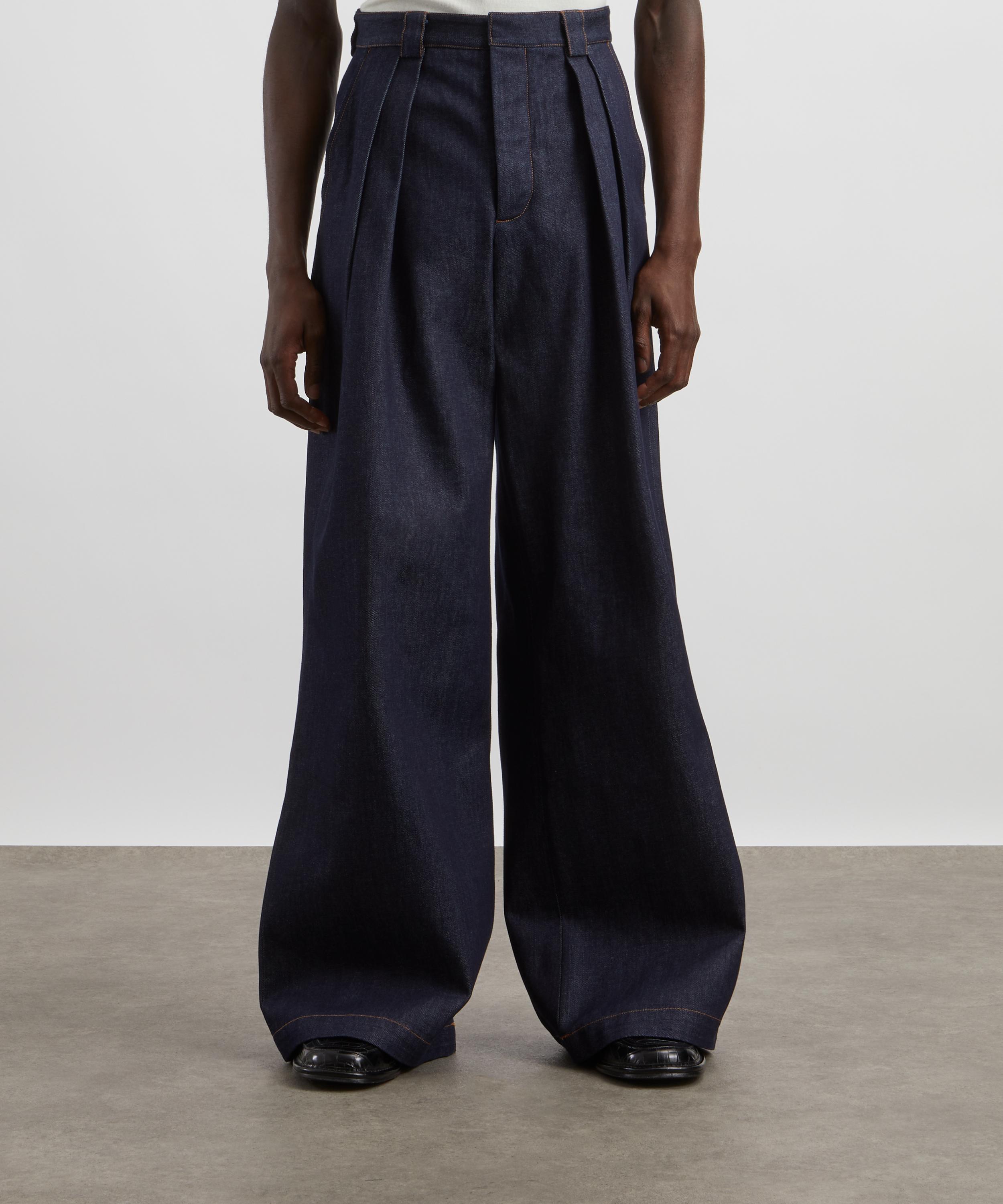 King & Tuckfield - Wide Leg Denim Trousers image number 2