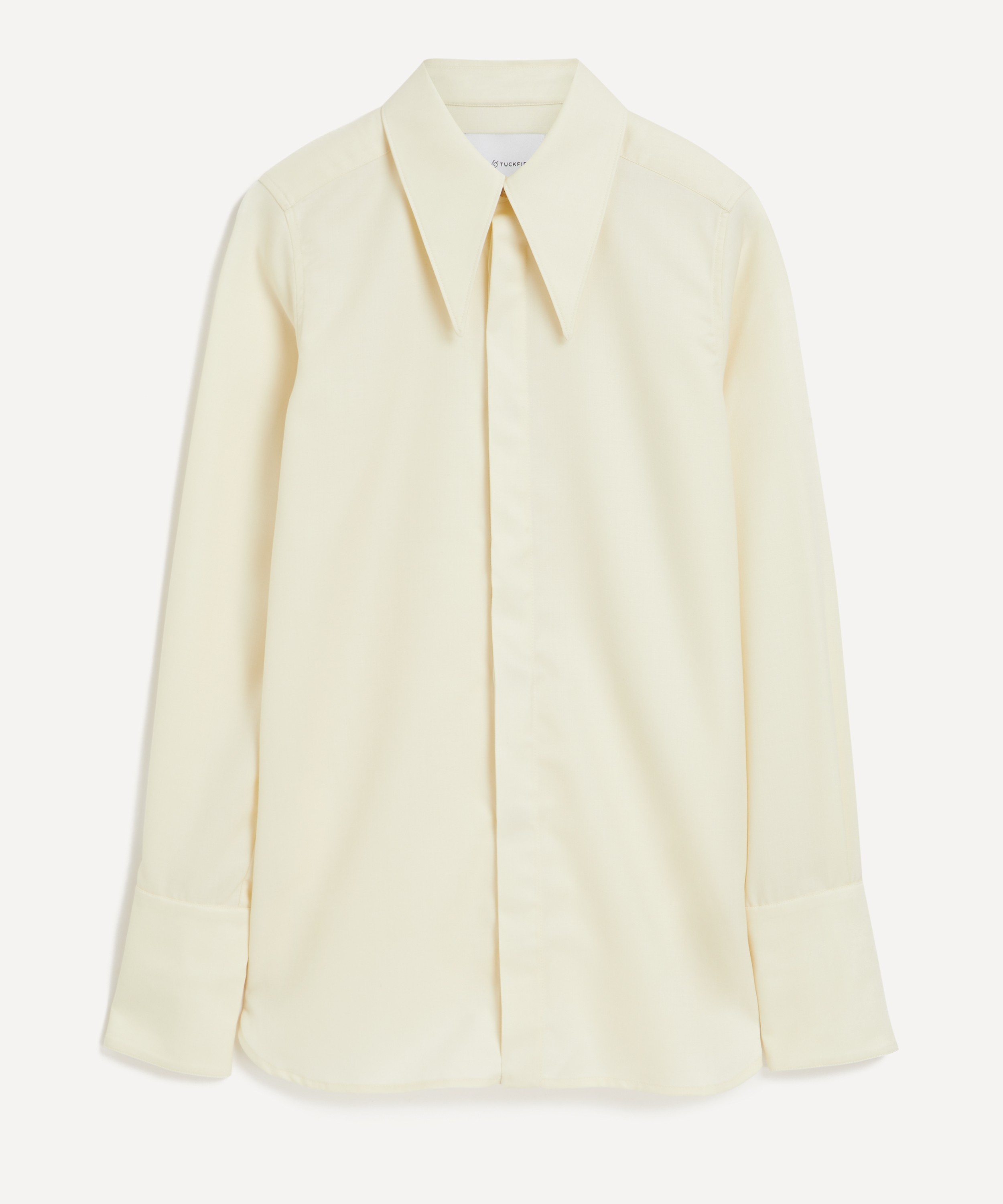 King & Tuckfield - Point Collar Long Line Shirt image number 0